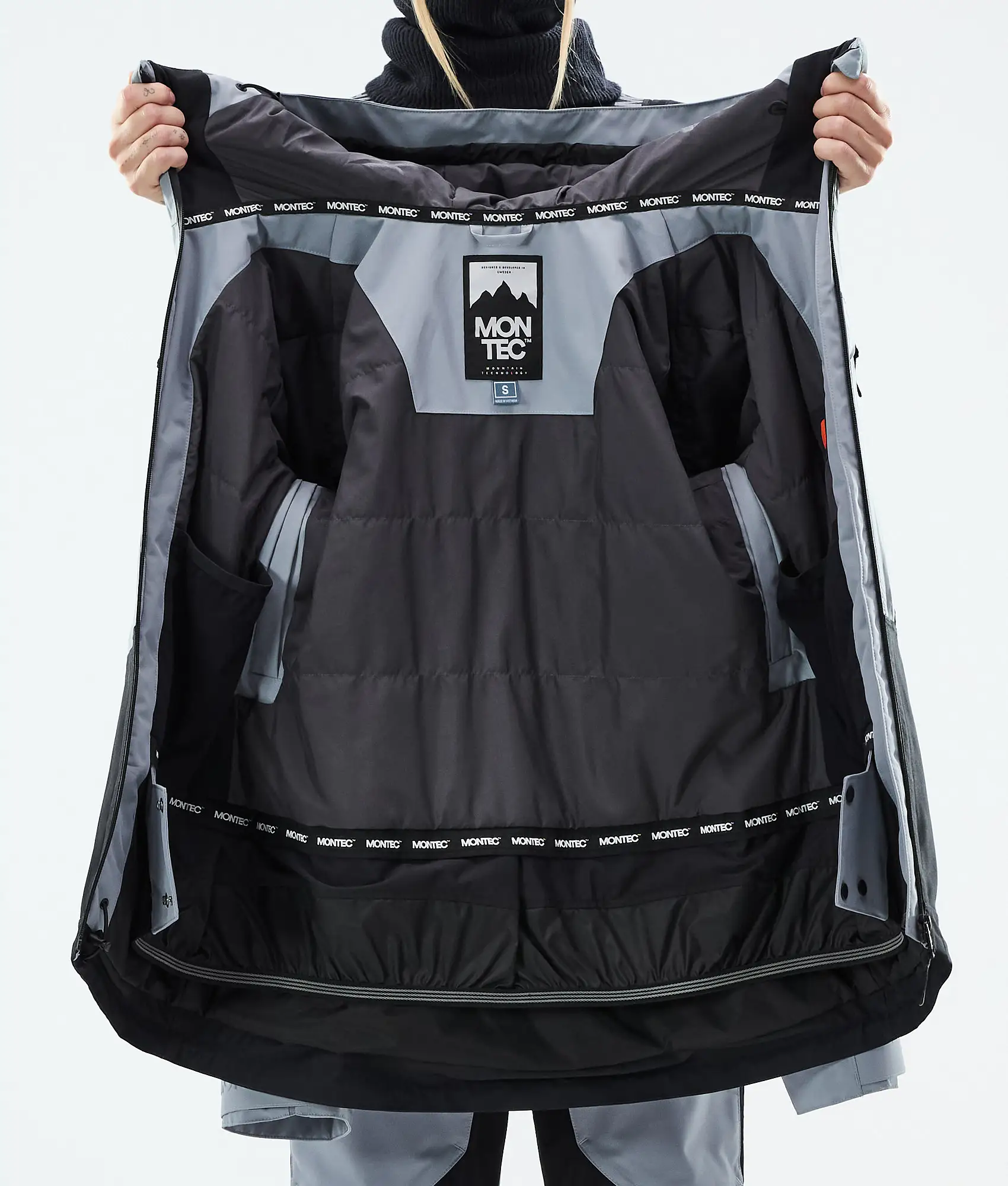 Moss W Ski Jacket Women Soft Blue/Black