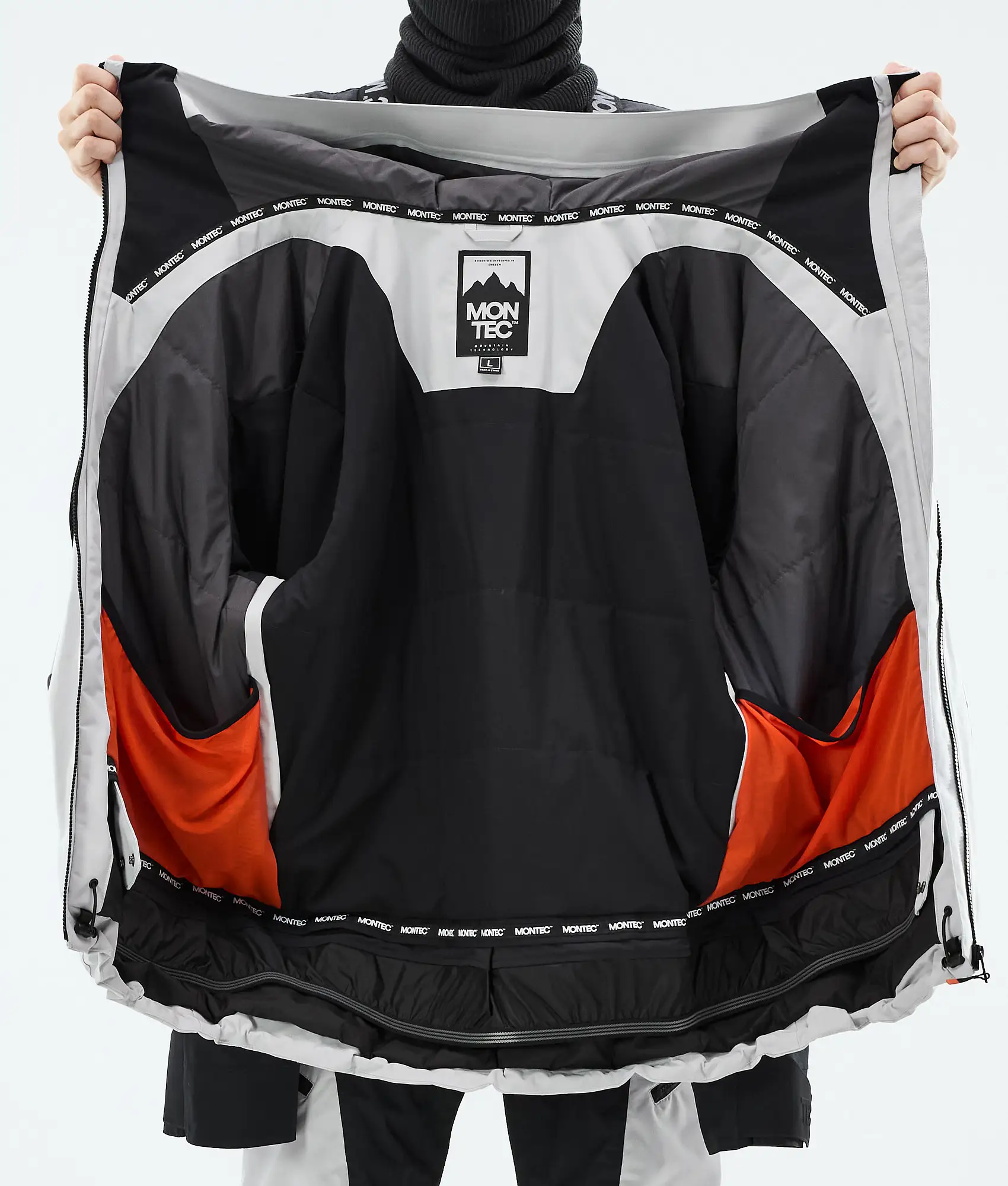 Morpheus Ski Jacket Men Light Grey/Black