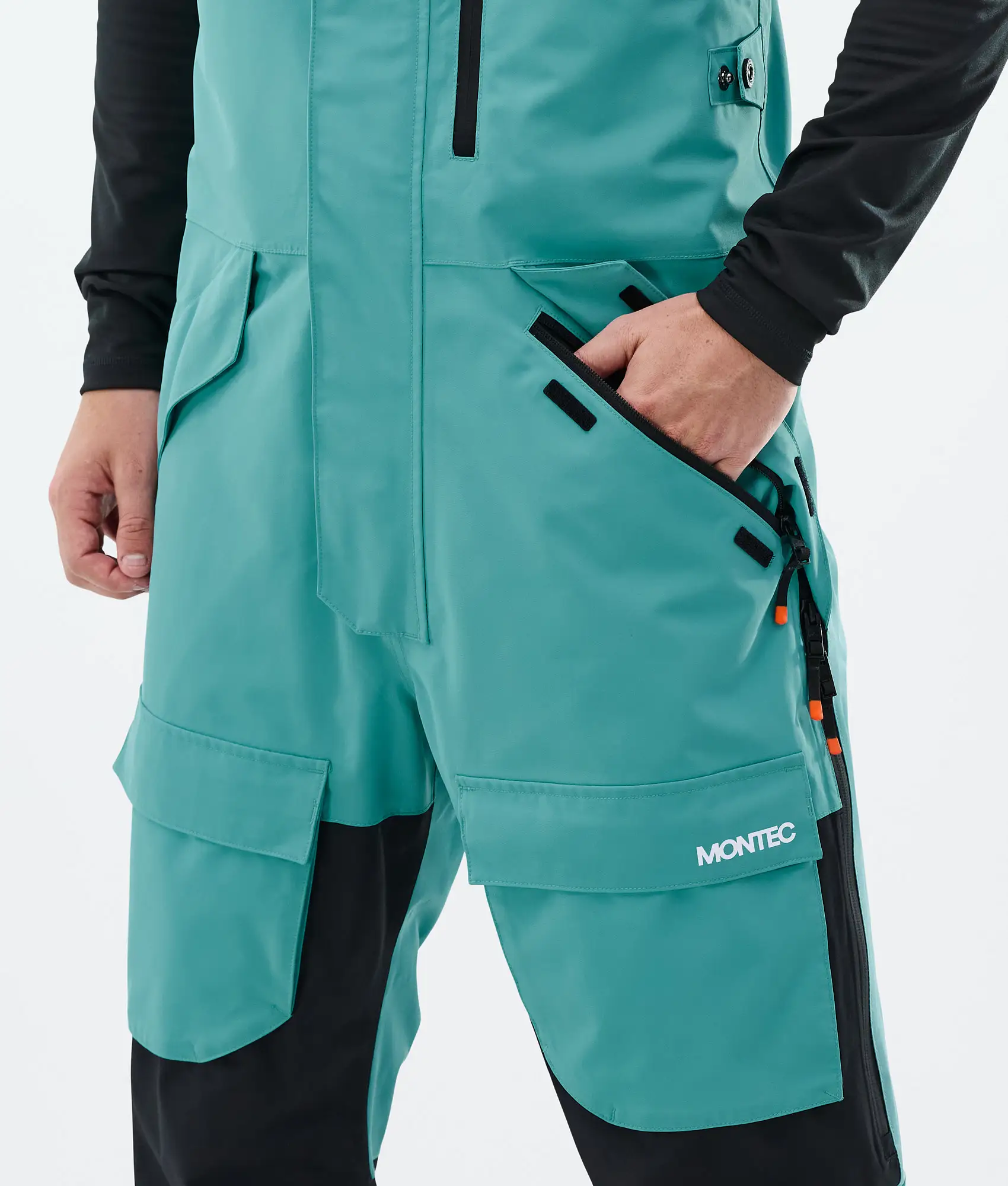 Fawk Ski Pants Men Turquoise/Black