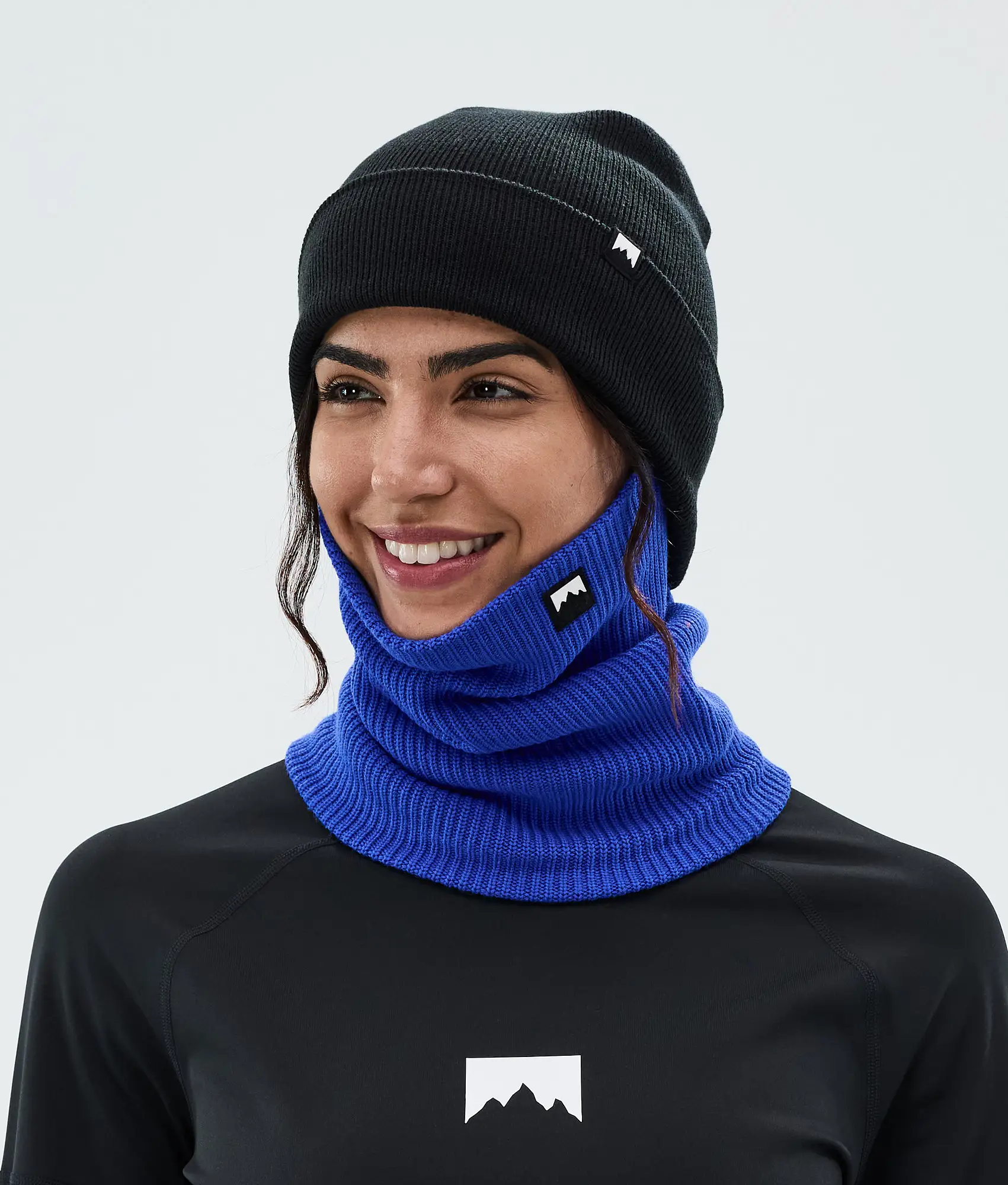 Classic Knitted Facemask Cobalt Blue