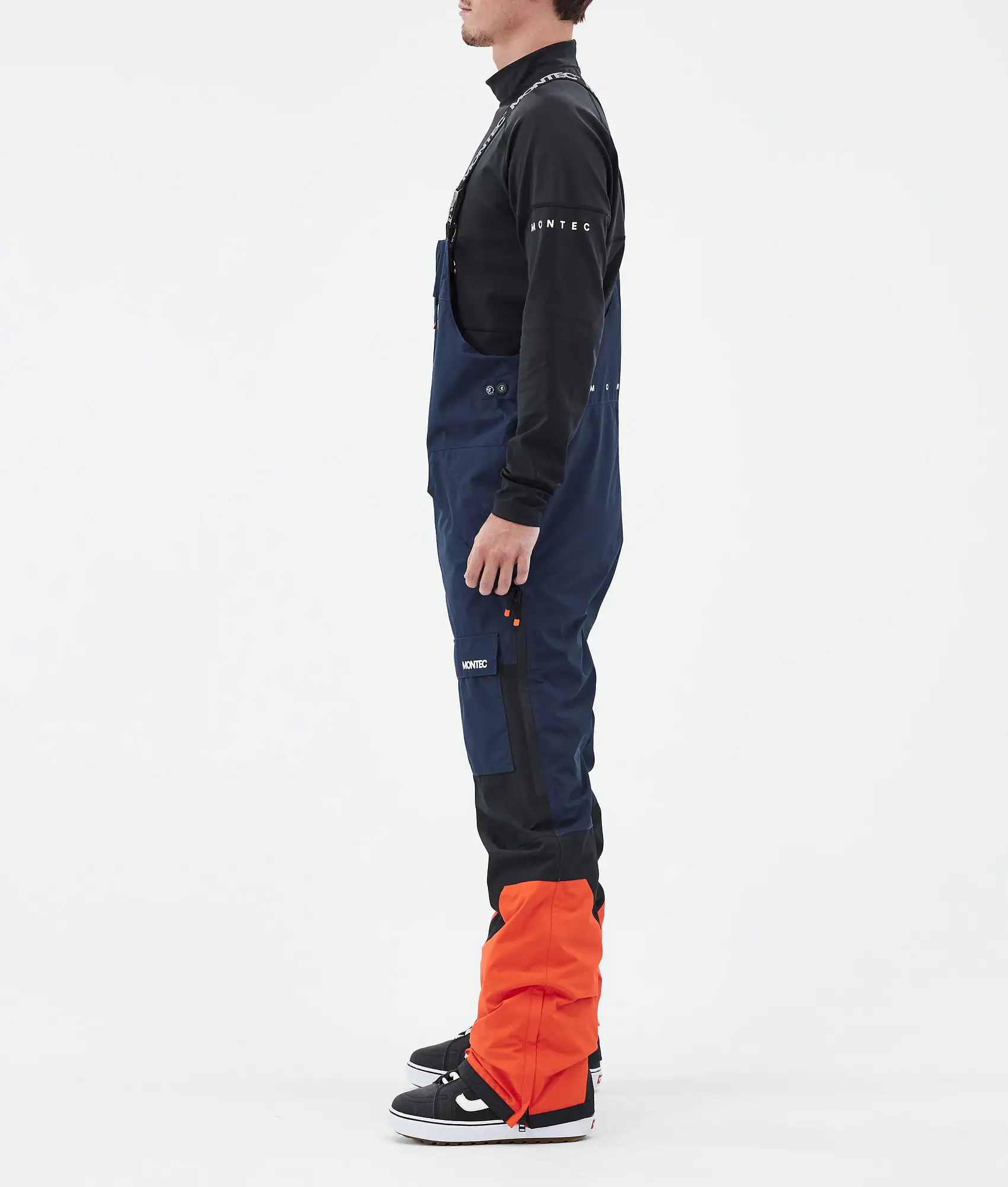 Fawk Snowboard Pants Men Dark Blue/Black/Orange