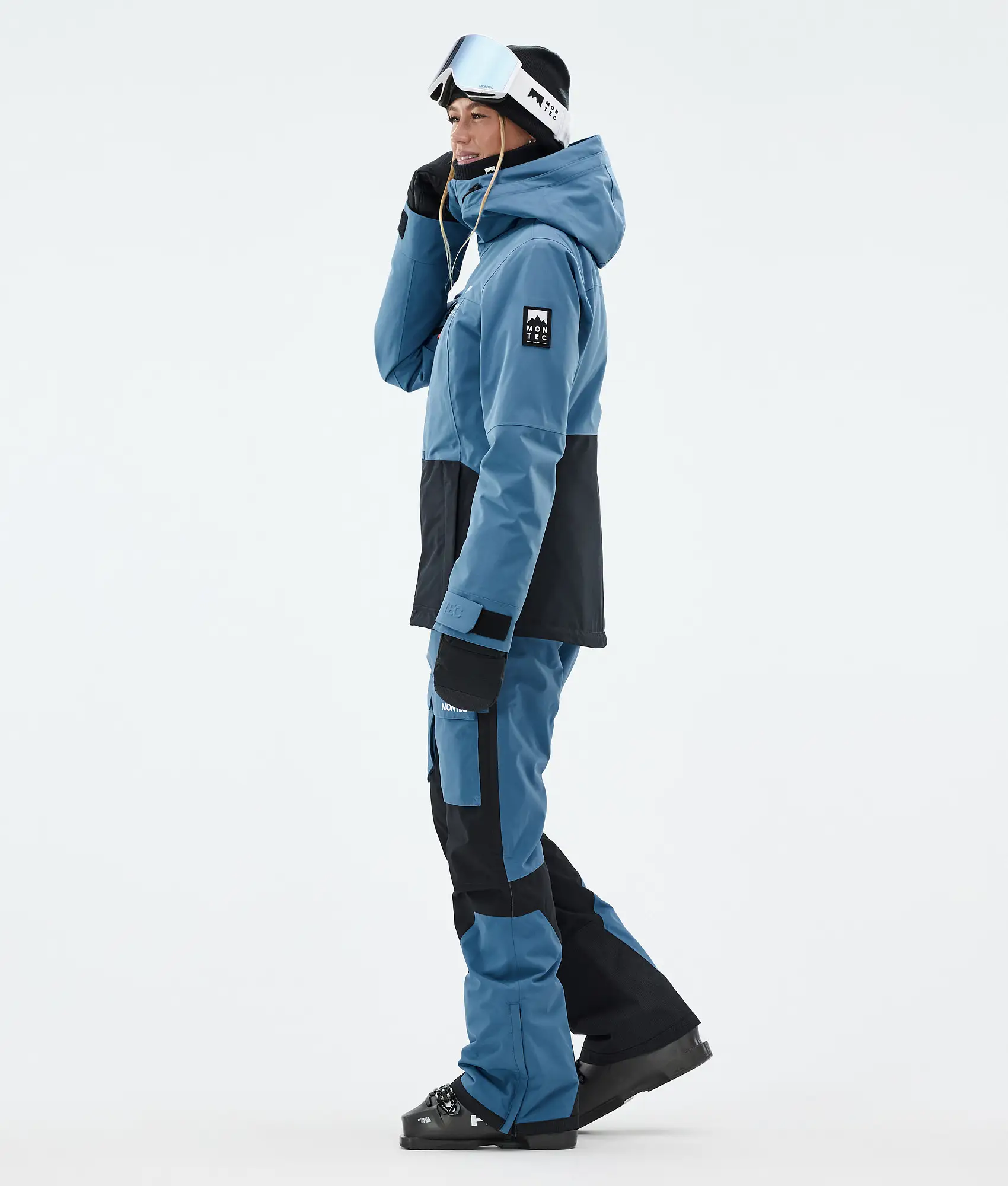Moss W Ski Jacket Women Blue Steel/Black