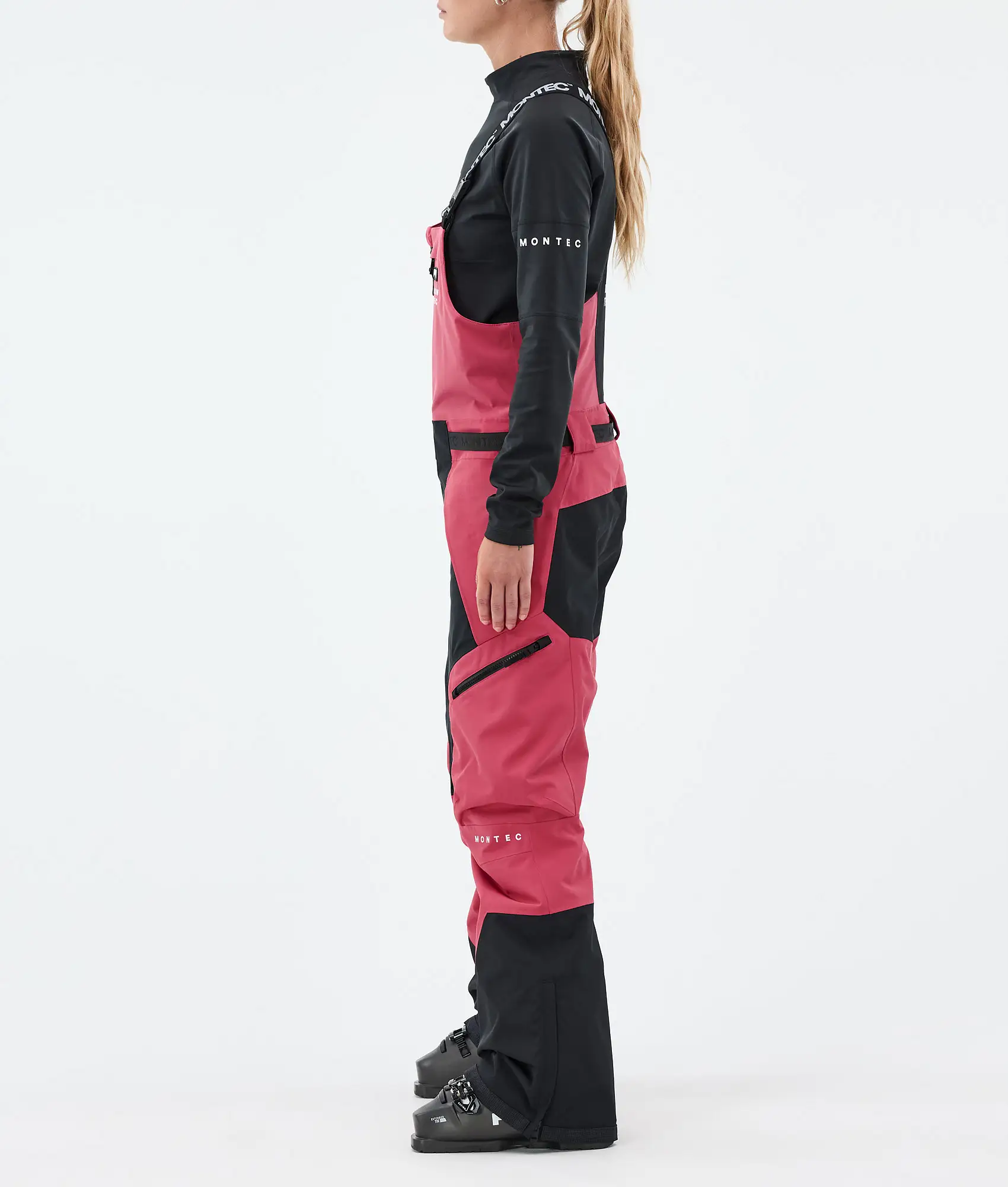 Dozer W Ski Pants Women Light Red/Black