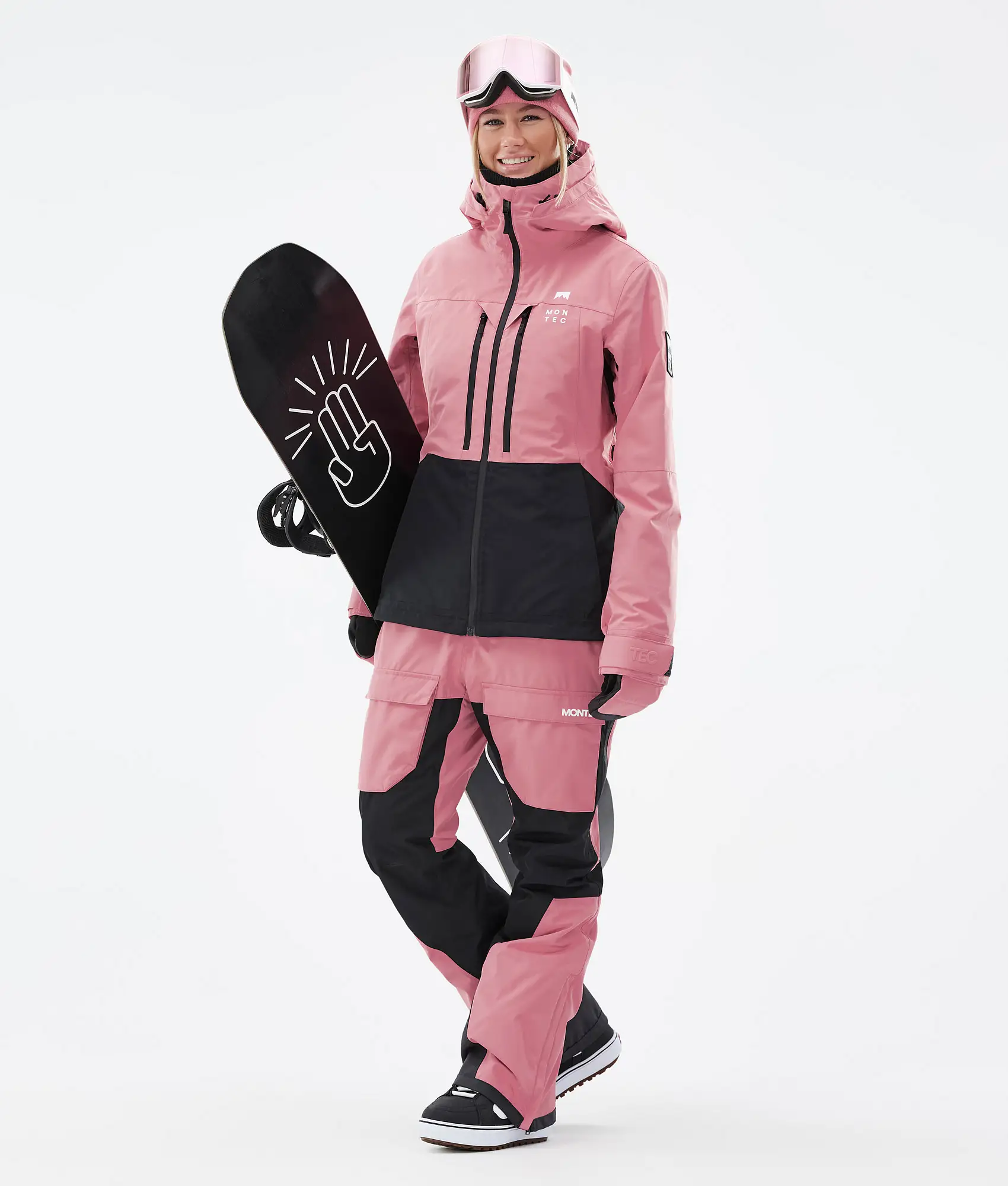 Moss W Snowboard Jacket Women Pink/Black