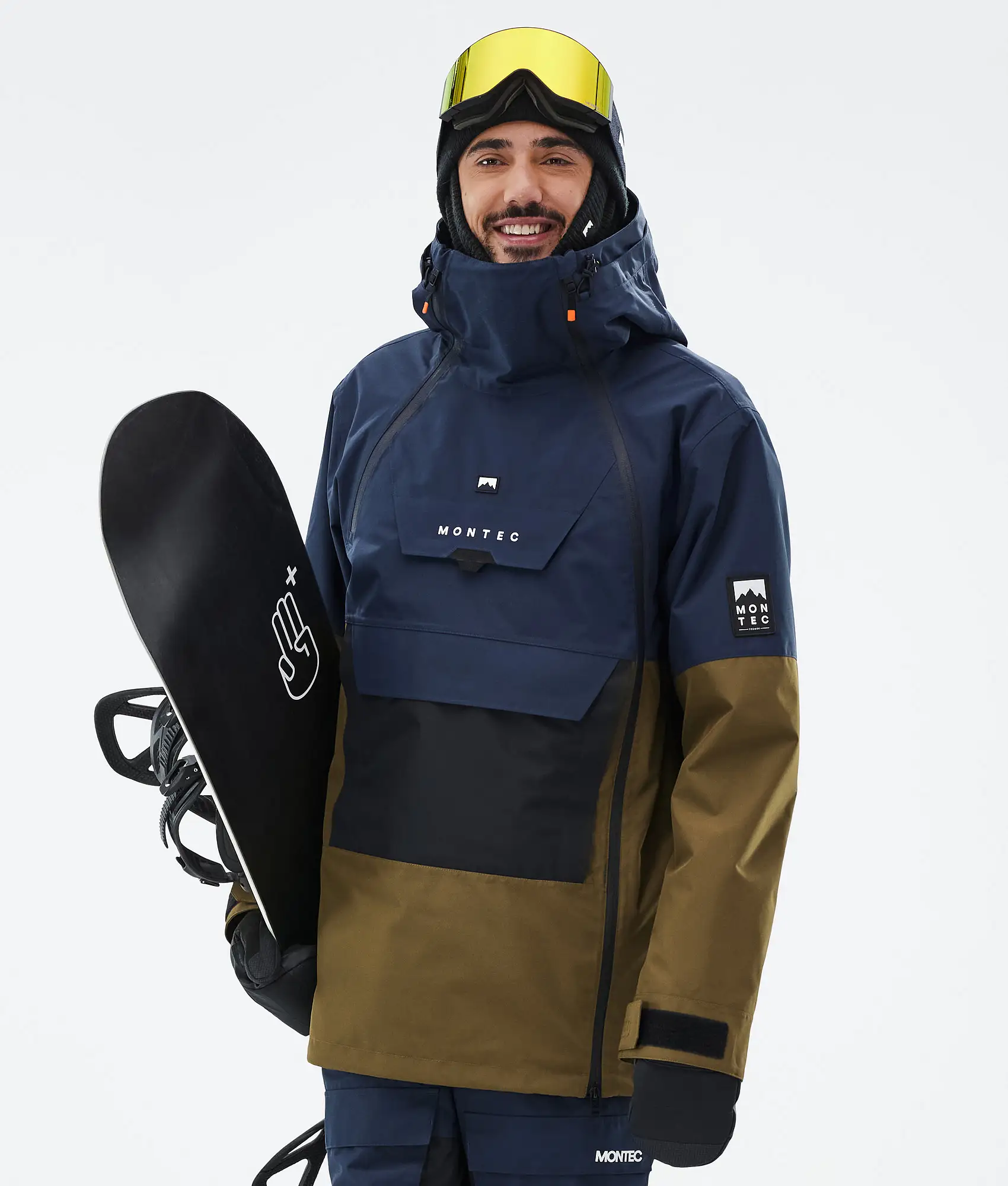 Doom Snowboard Jacket Men Dark Blue/Black/Fatigue Renewed