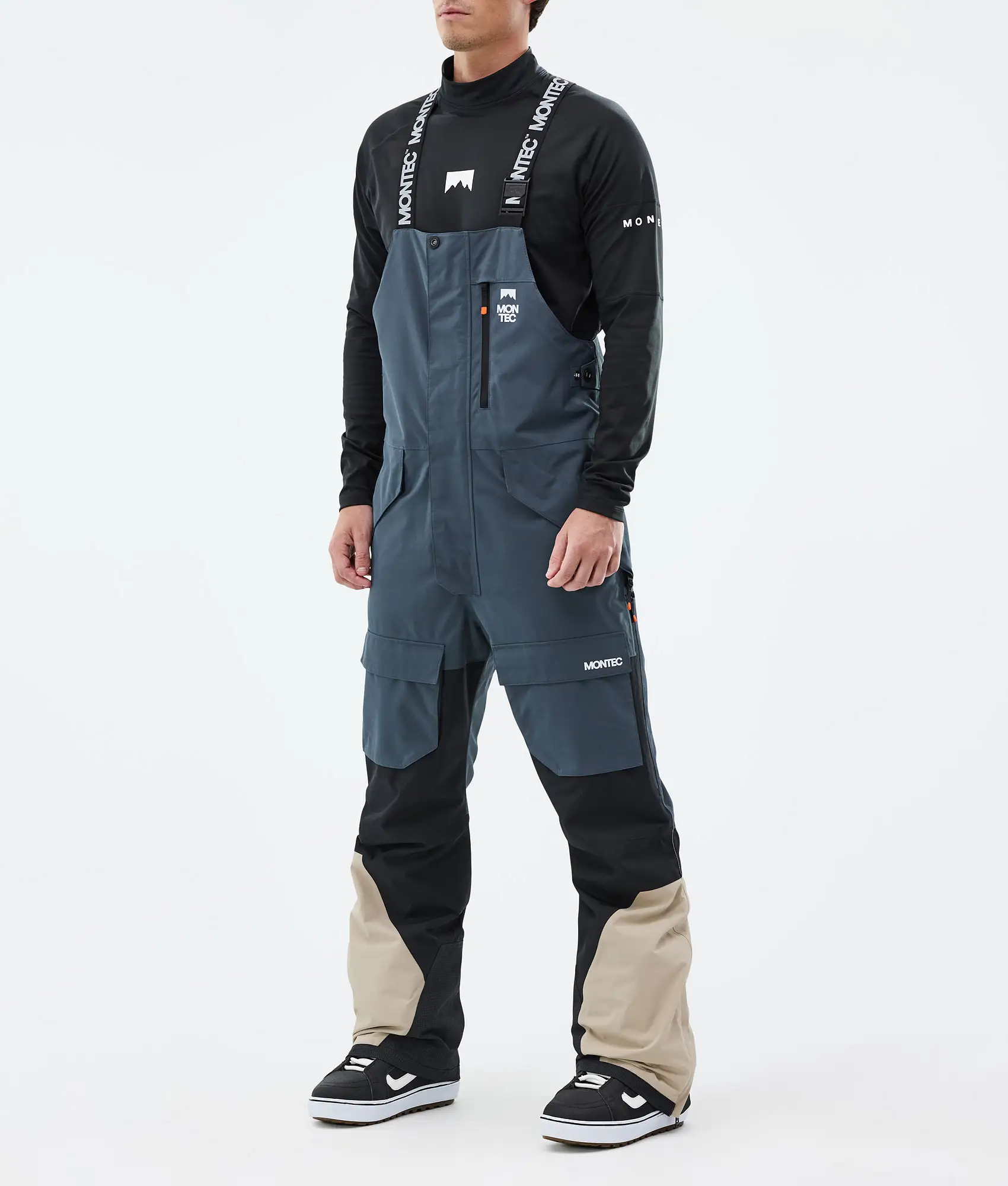 Fawk Snowboard Pants Men Metal Blue/Black/Sand