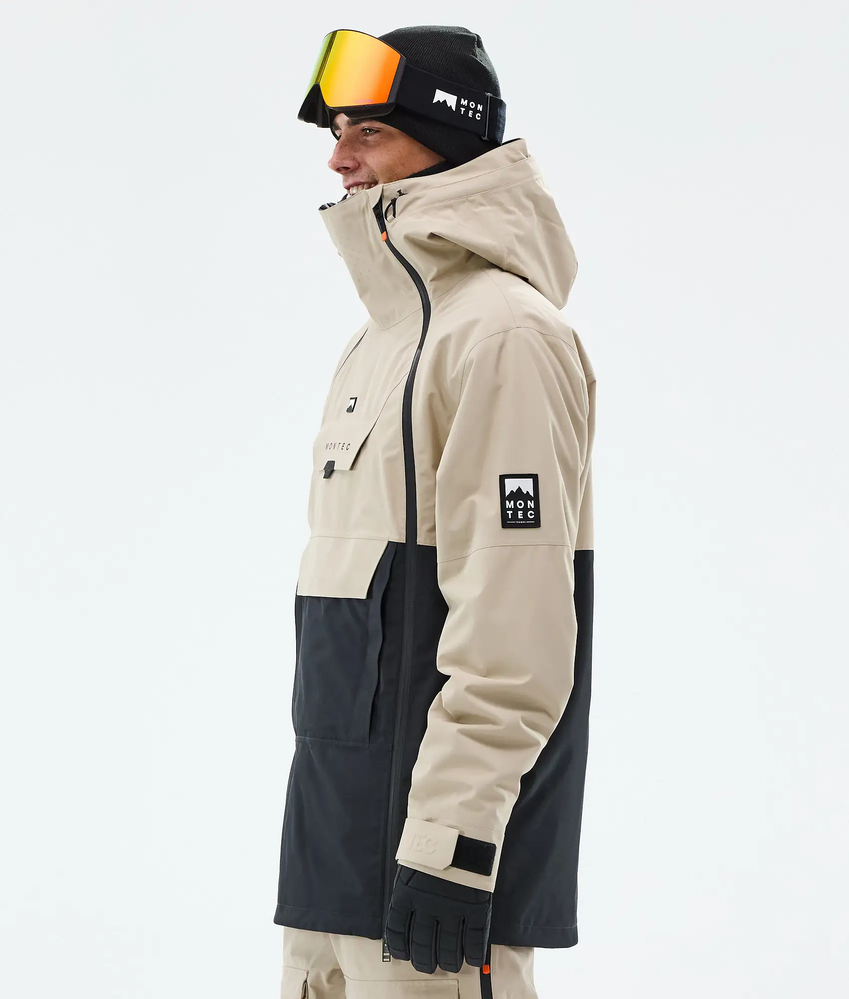 Doom Snowboard Jacket Men Sand/Black Renewed