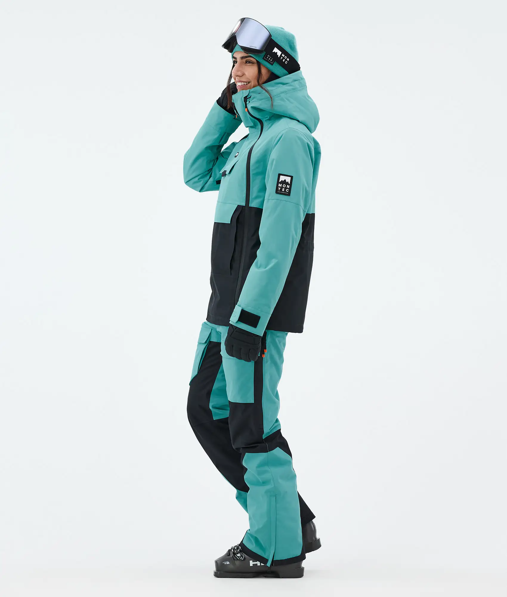 Doom W Ski Jacket Women Turquoise/Black