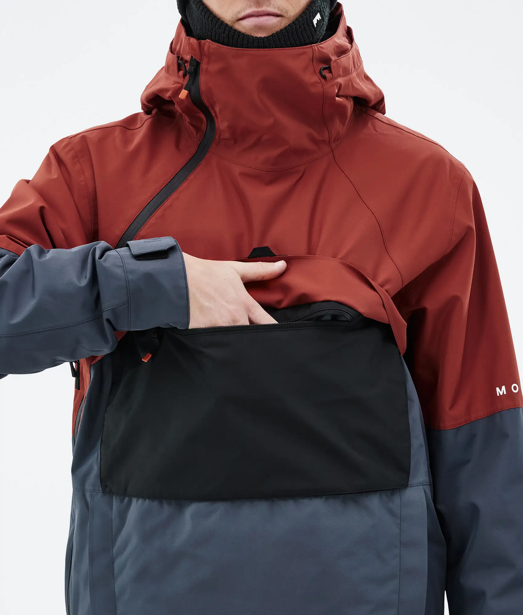 Dune Ski Jacket Men Rust/Black/Metal Blue