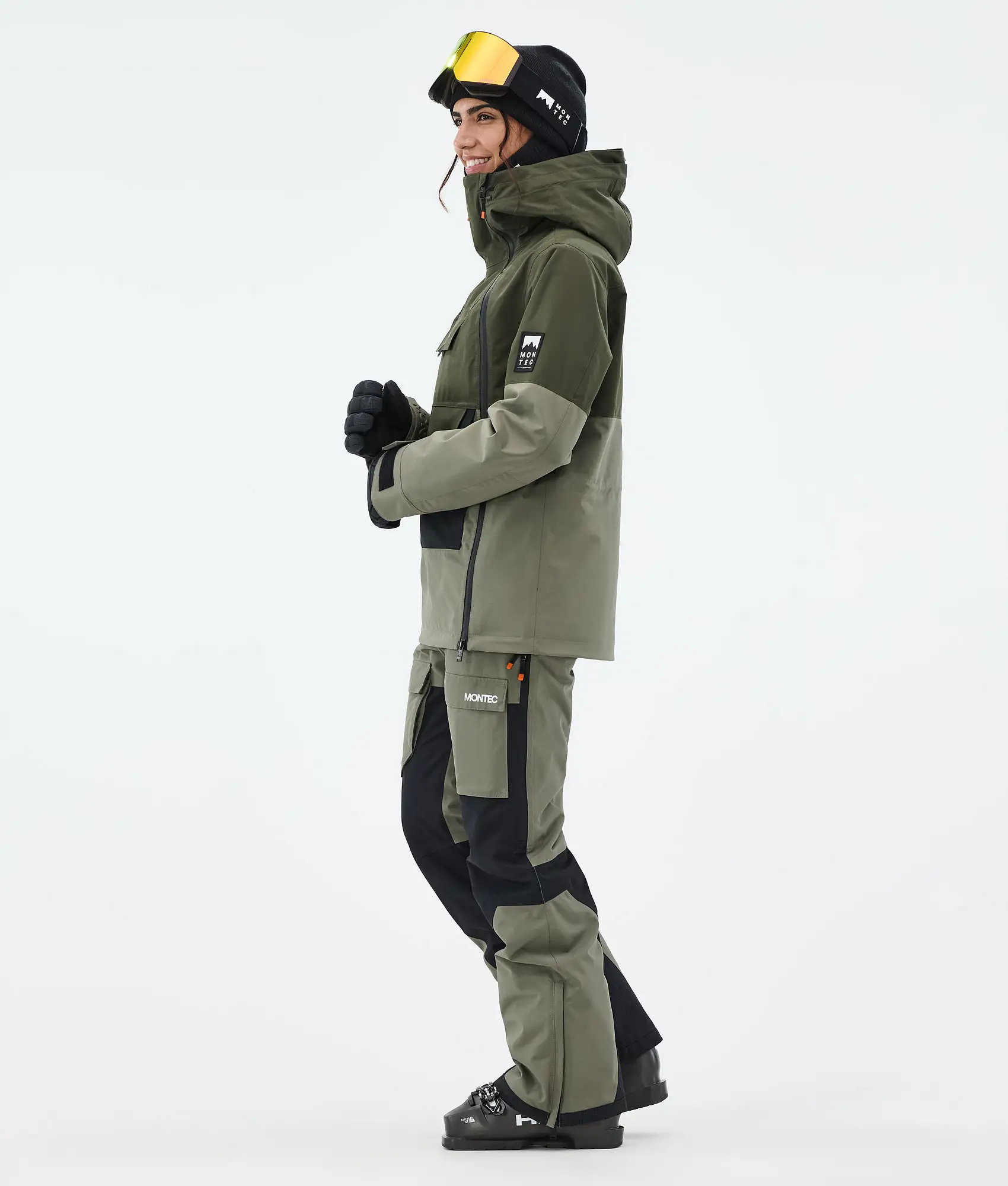 Doom W Ski Jacket Women Olive Green/Black/Greenish