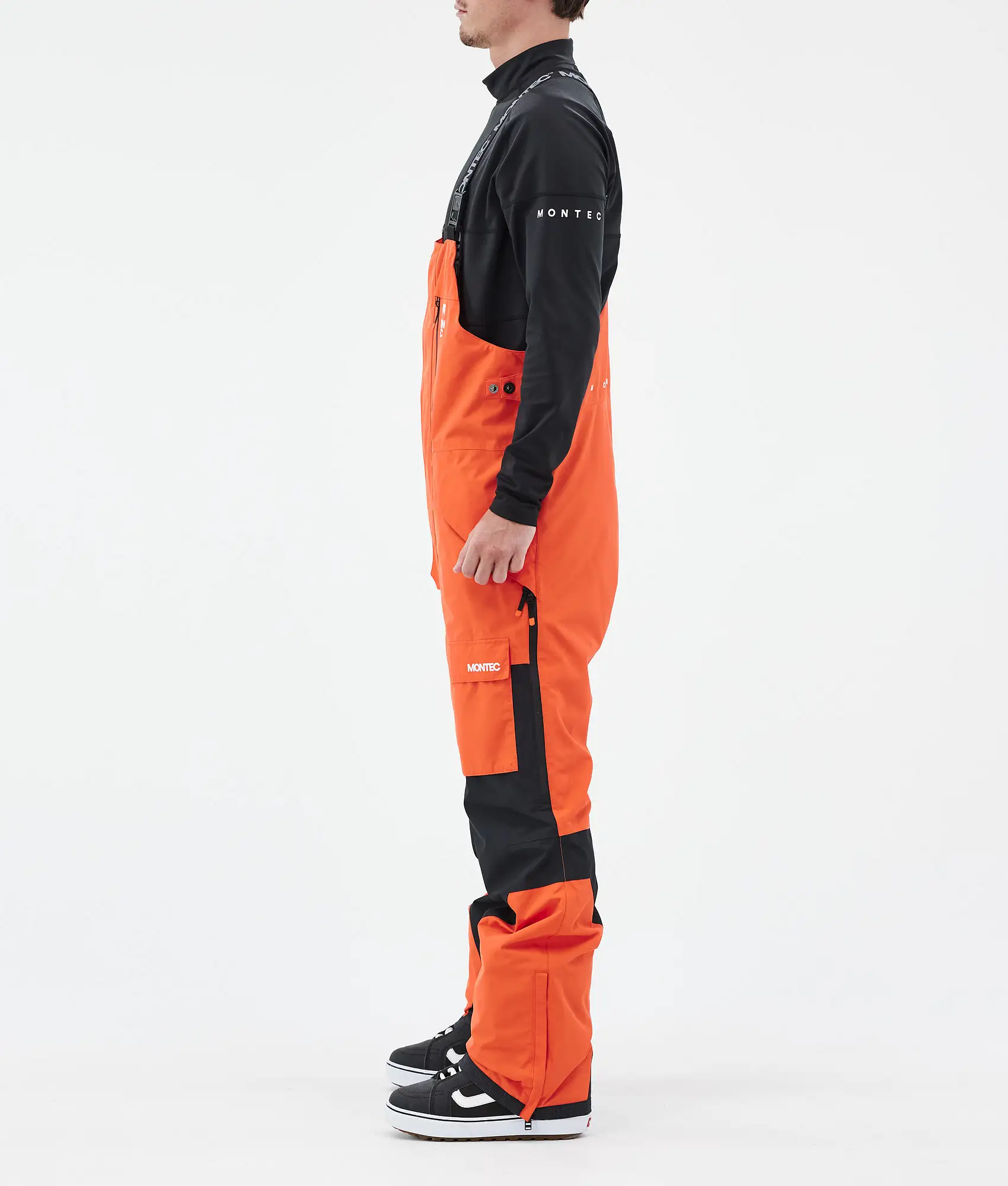 Fawk Snowboard Pants Men Orange/Black