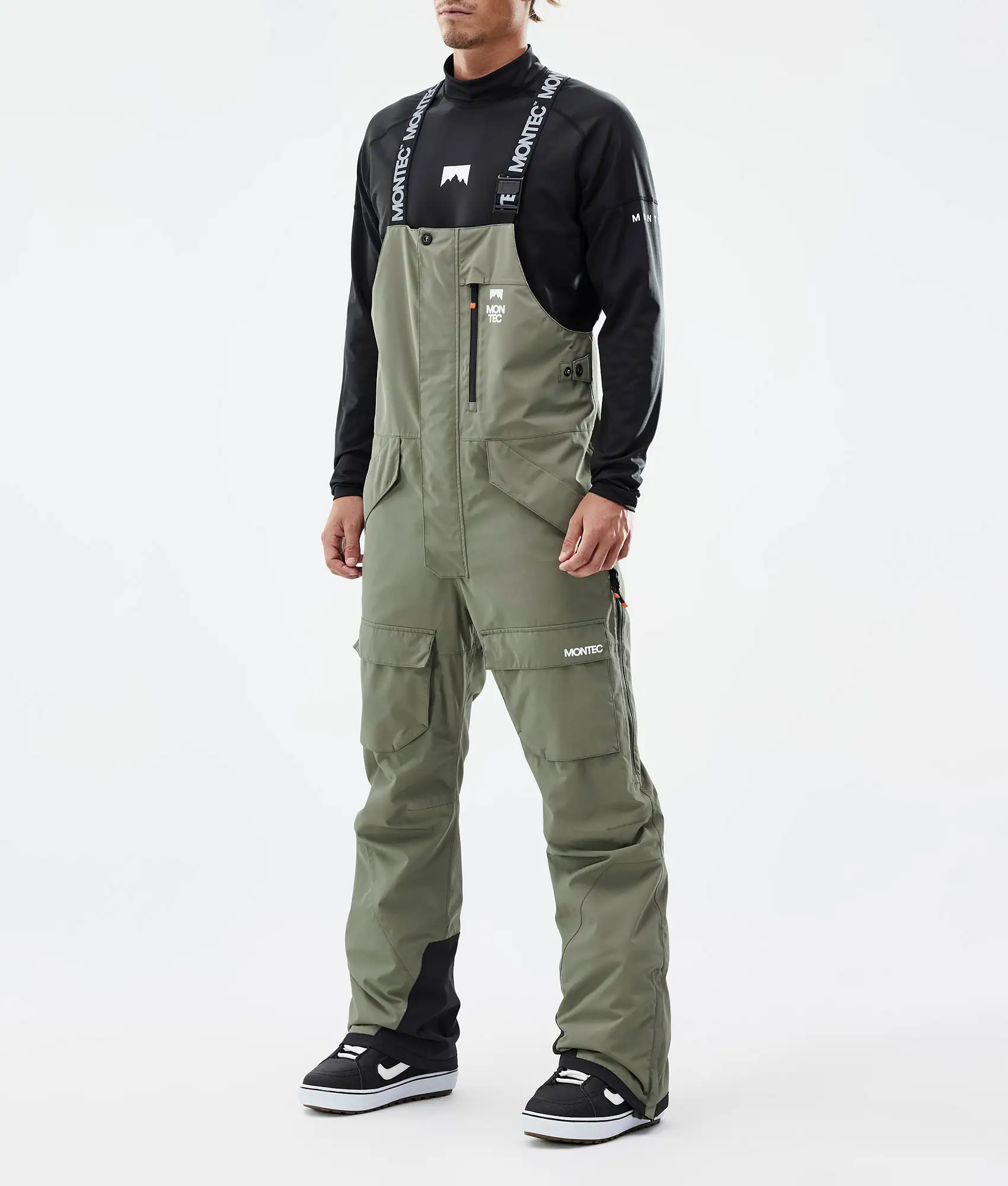 Fawk Snowboard Pants Men Greenish Renewed