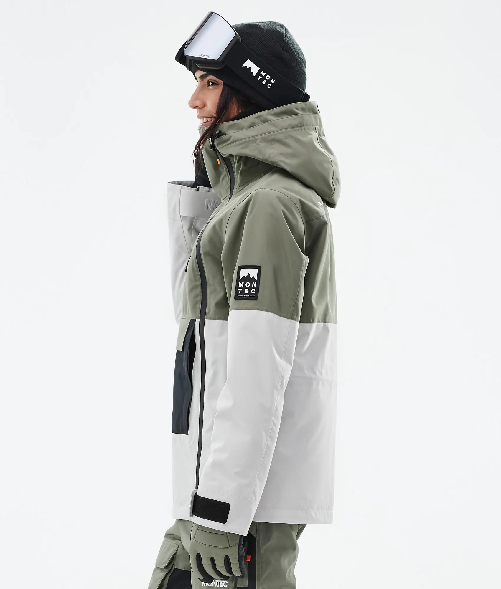 Doom W Ski Jacket Women Greenish/Black/Light Grey