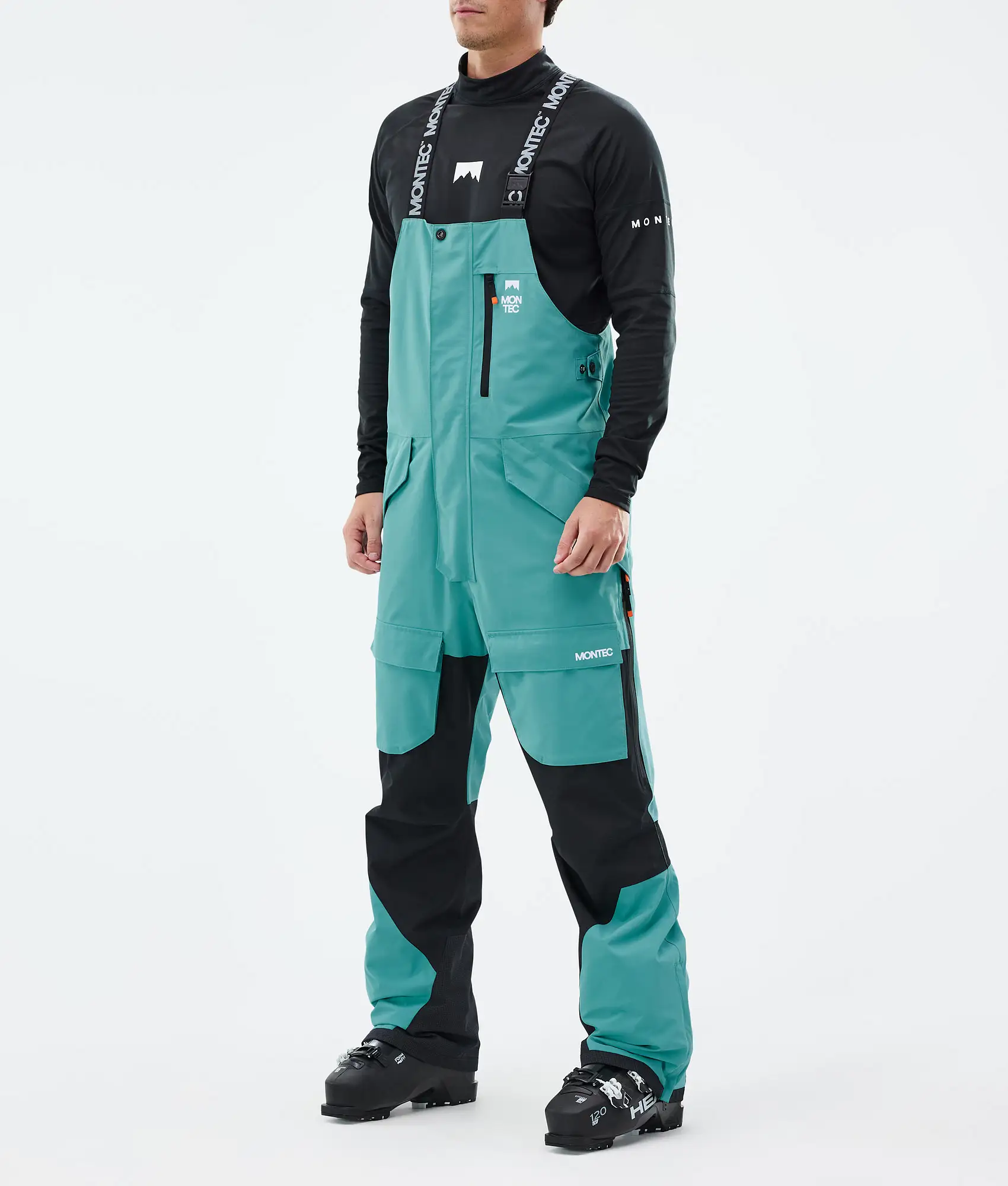 Fawk Ski Pants Men Turquoise/Black