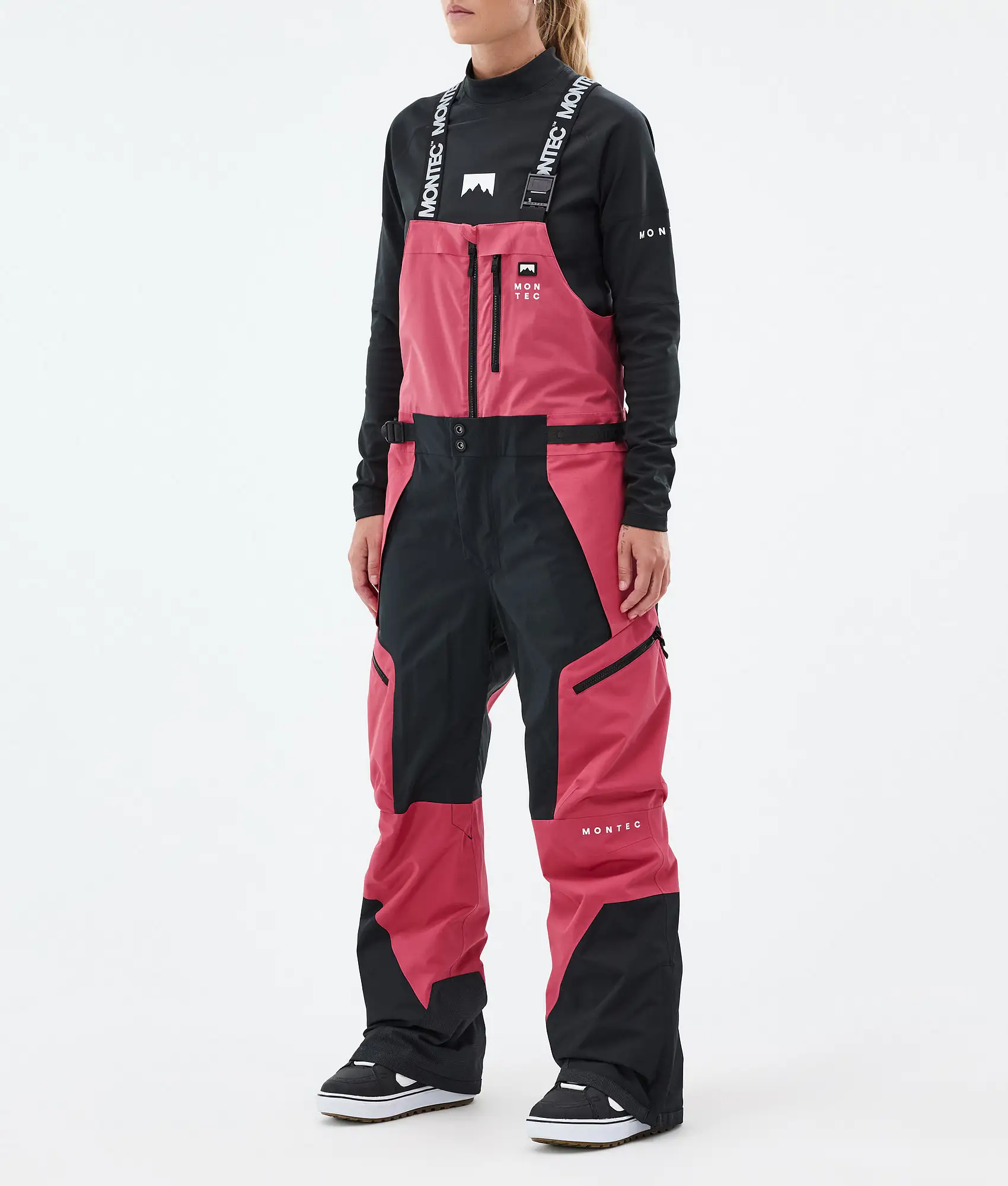 Dozer W Snowboard Pants Women Light Red/Black