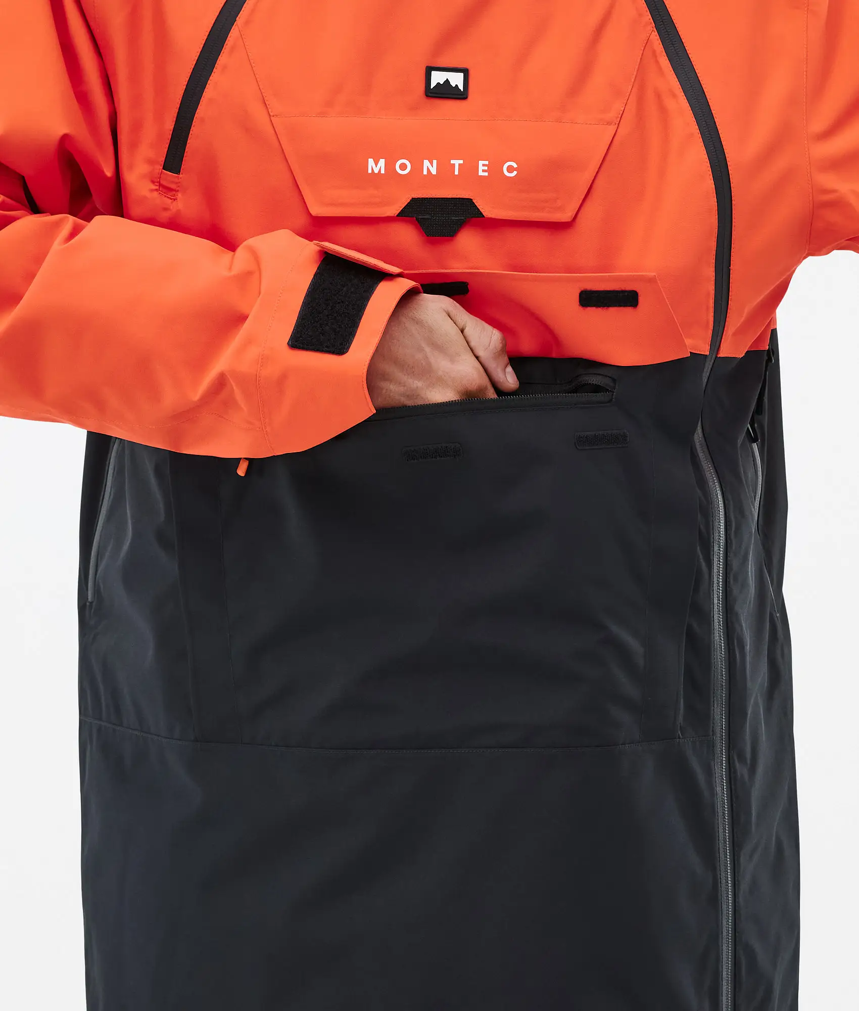 Doom Ski Jacket Men Orange/Black