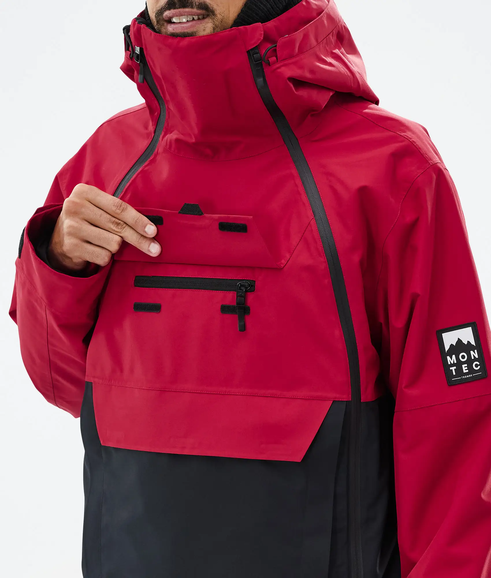 Doom Ski Jacket Men Deep Red/Black