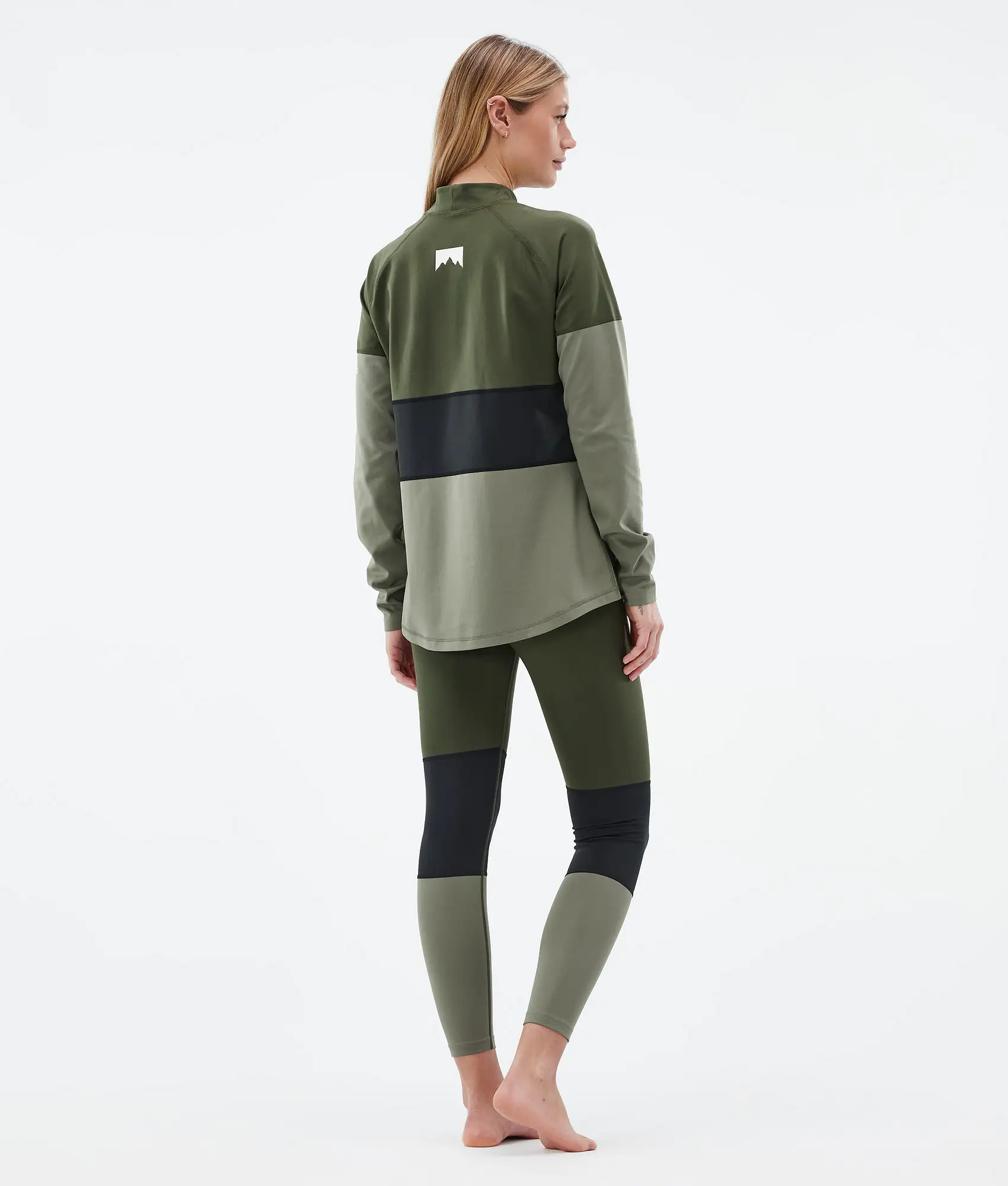 Alpha W Base Layer Top Women Olive Green/Black/Greenish