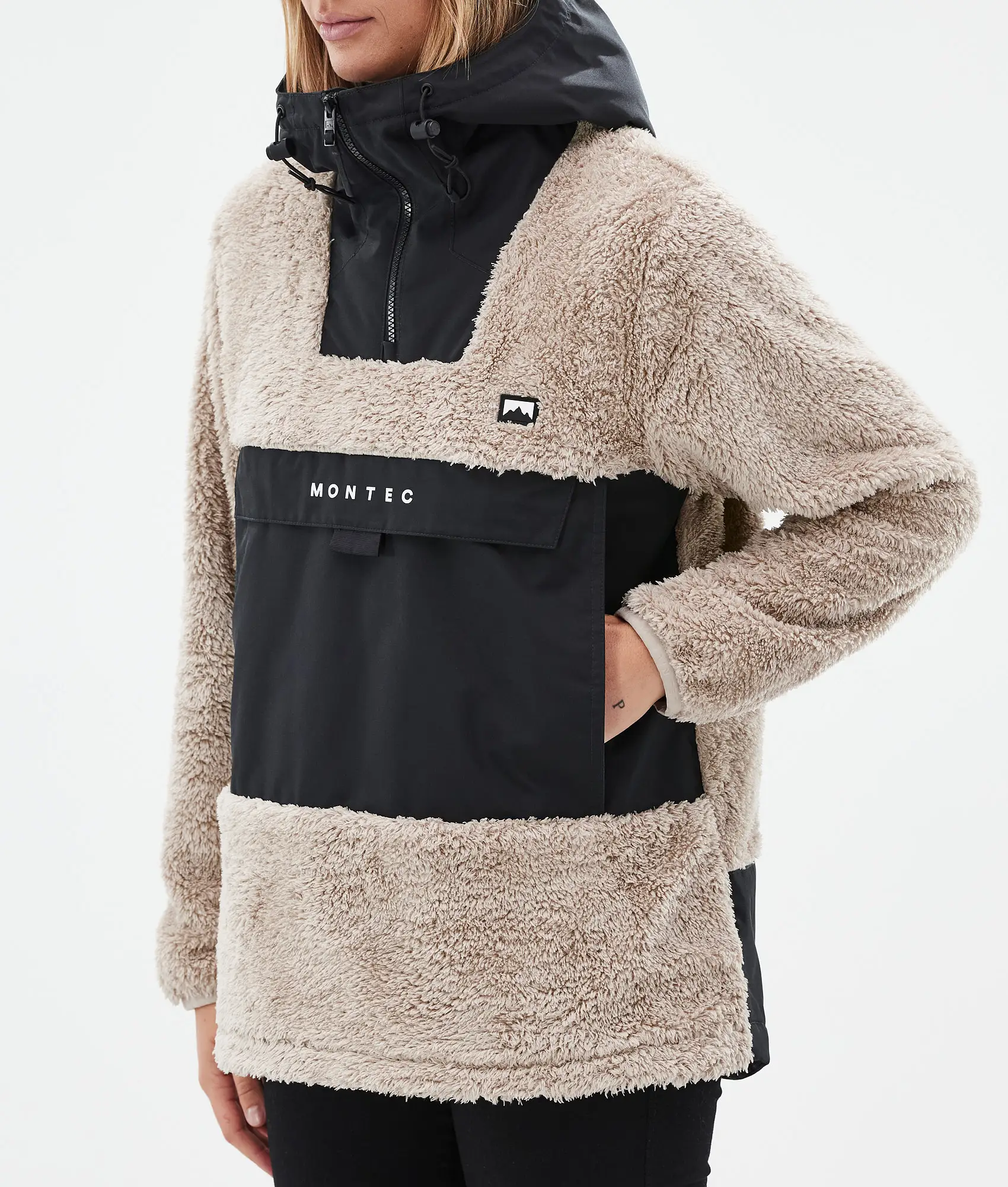 Lima W Fleece Hoodie Women Sand/Black