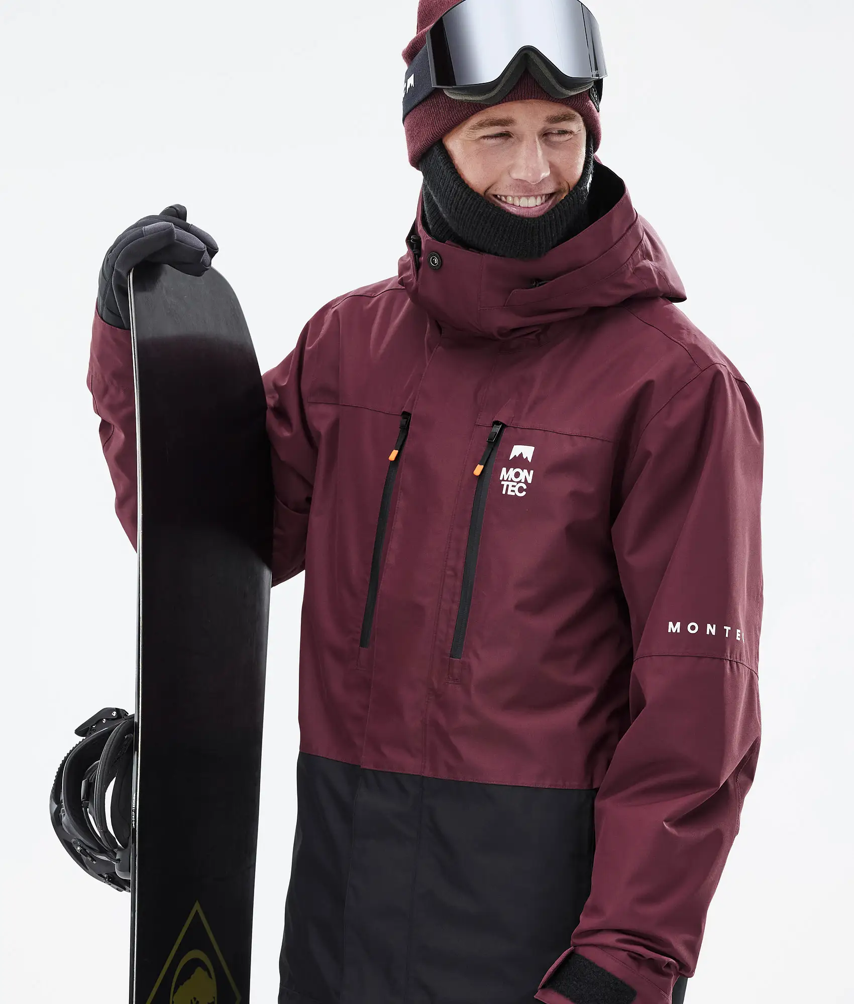 Fawk Snowboard Jacket Men Burgundy/Black