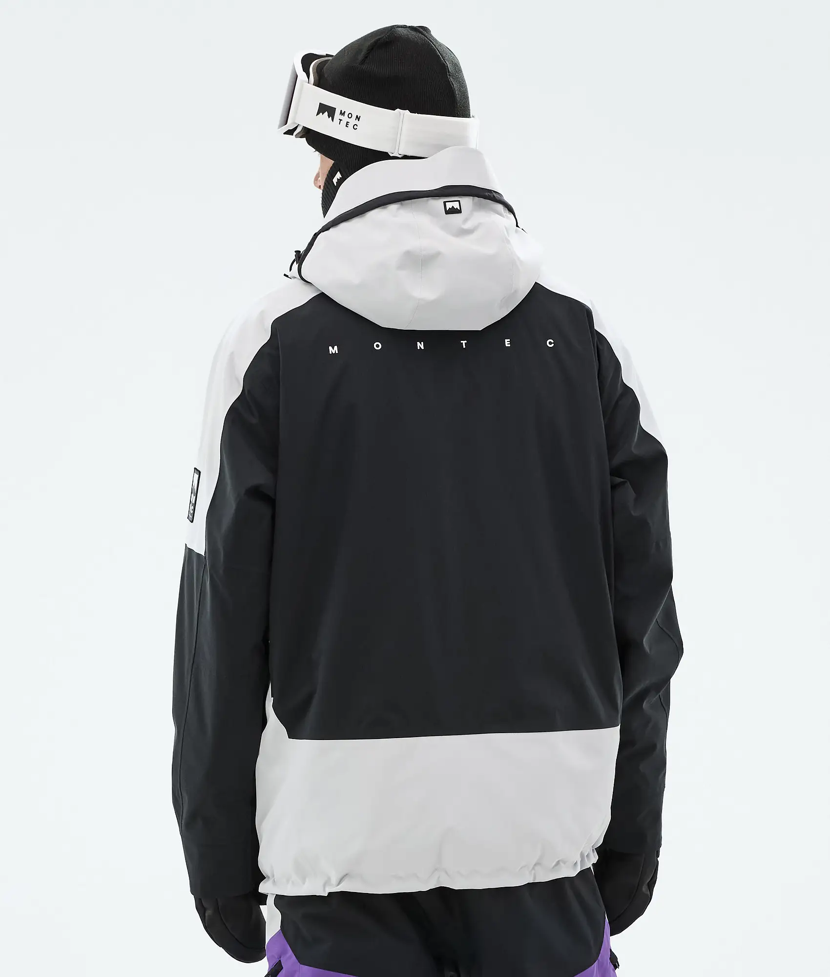 Morpheus Snowboard Jacket Men Light Grey/Black/Vivid Purple