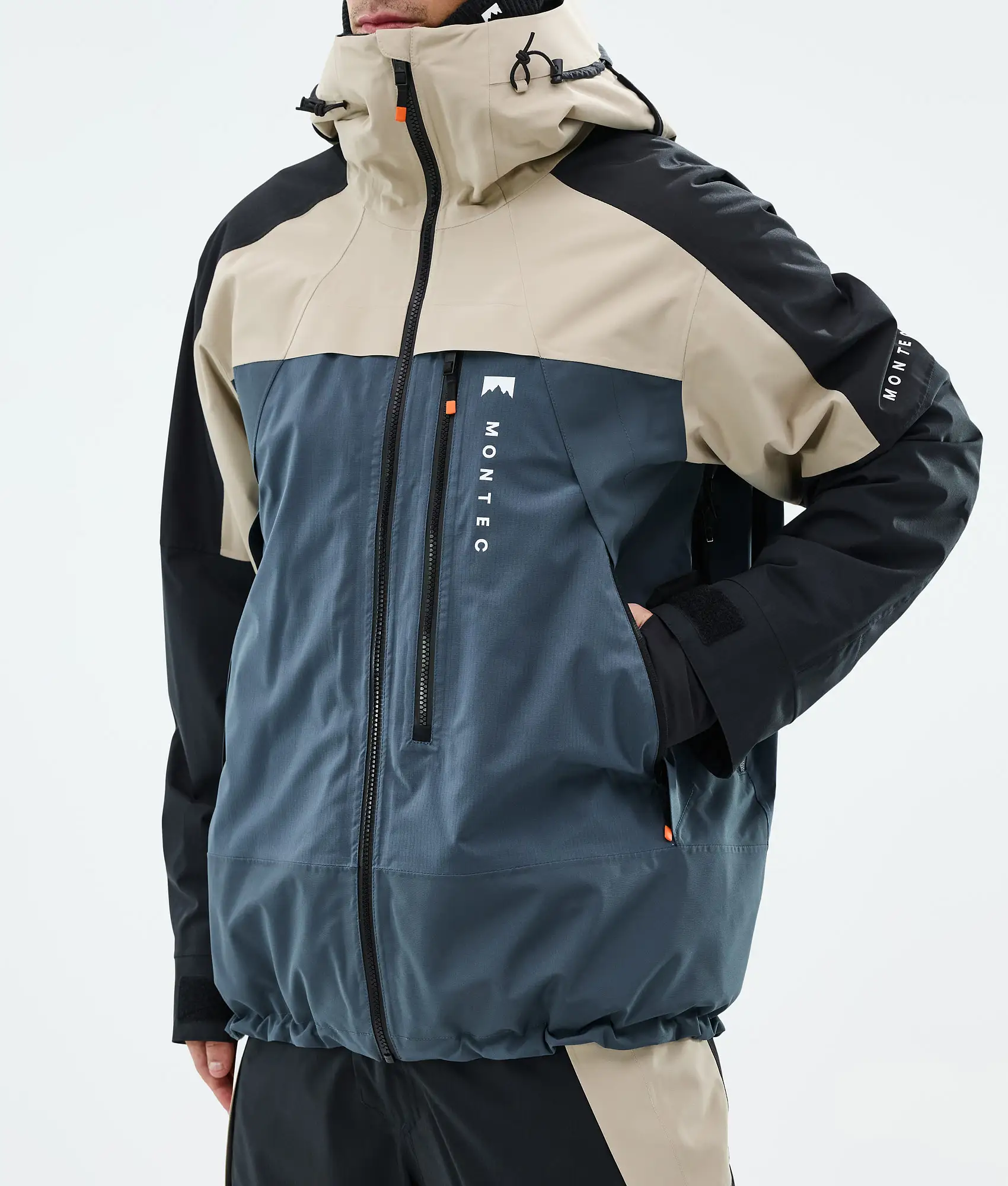 Oracle Ski Jacket Men Sand/Black/Metal Blue