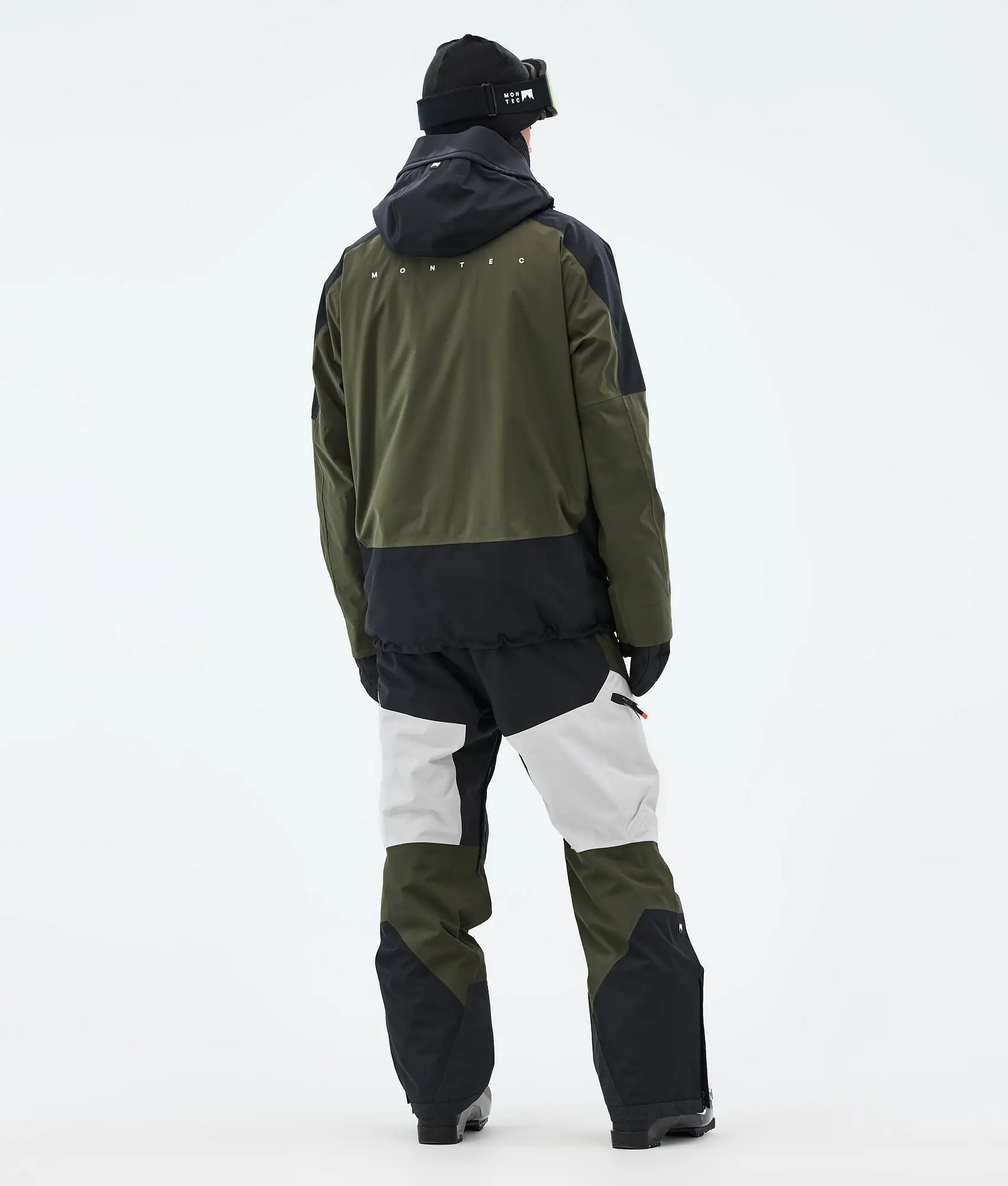 Morpheus Ski Jacket Men Black/Olive Green/Light Grey