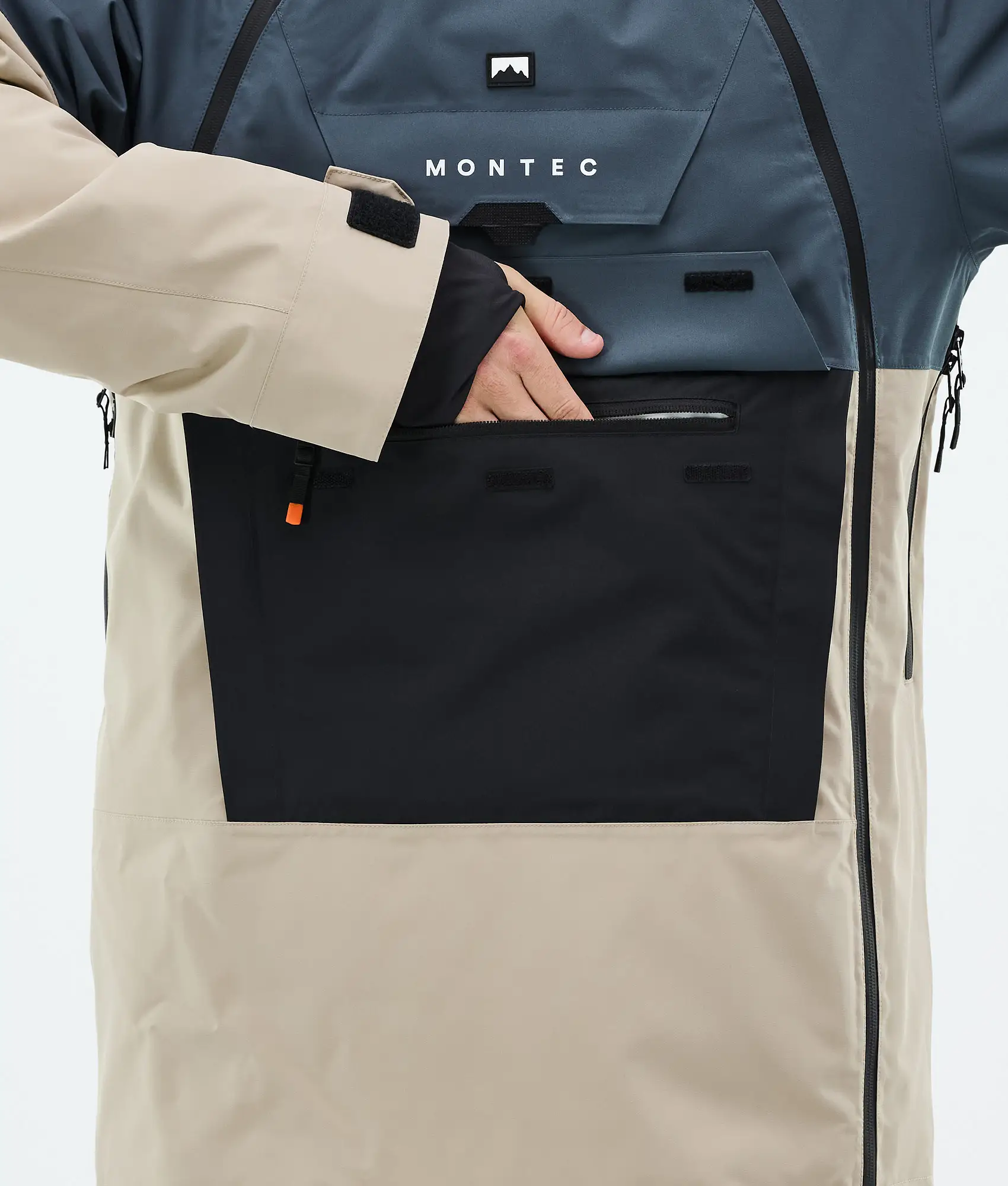 Doom Ski Jacket Men Metal Blue/Black/Sand