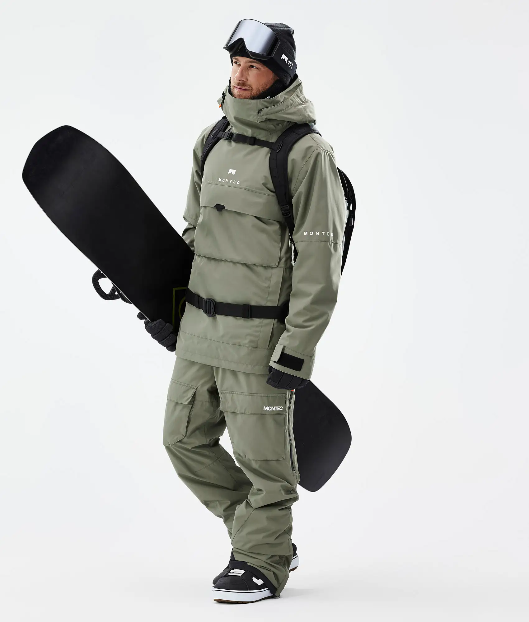 Fawk Snowboard Pants Men Greenish Renewed