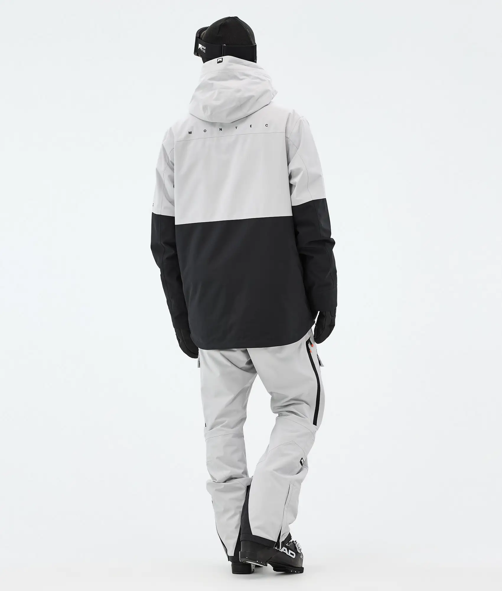Dune Ski Jacket Men Light Grey/Black