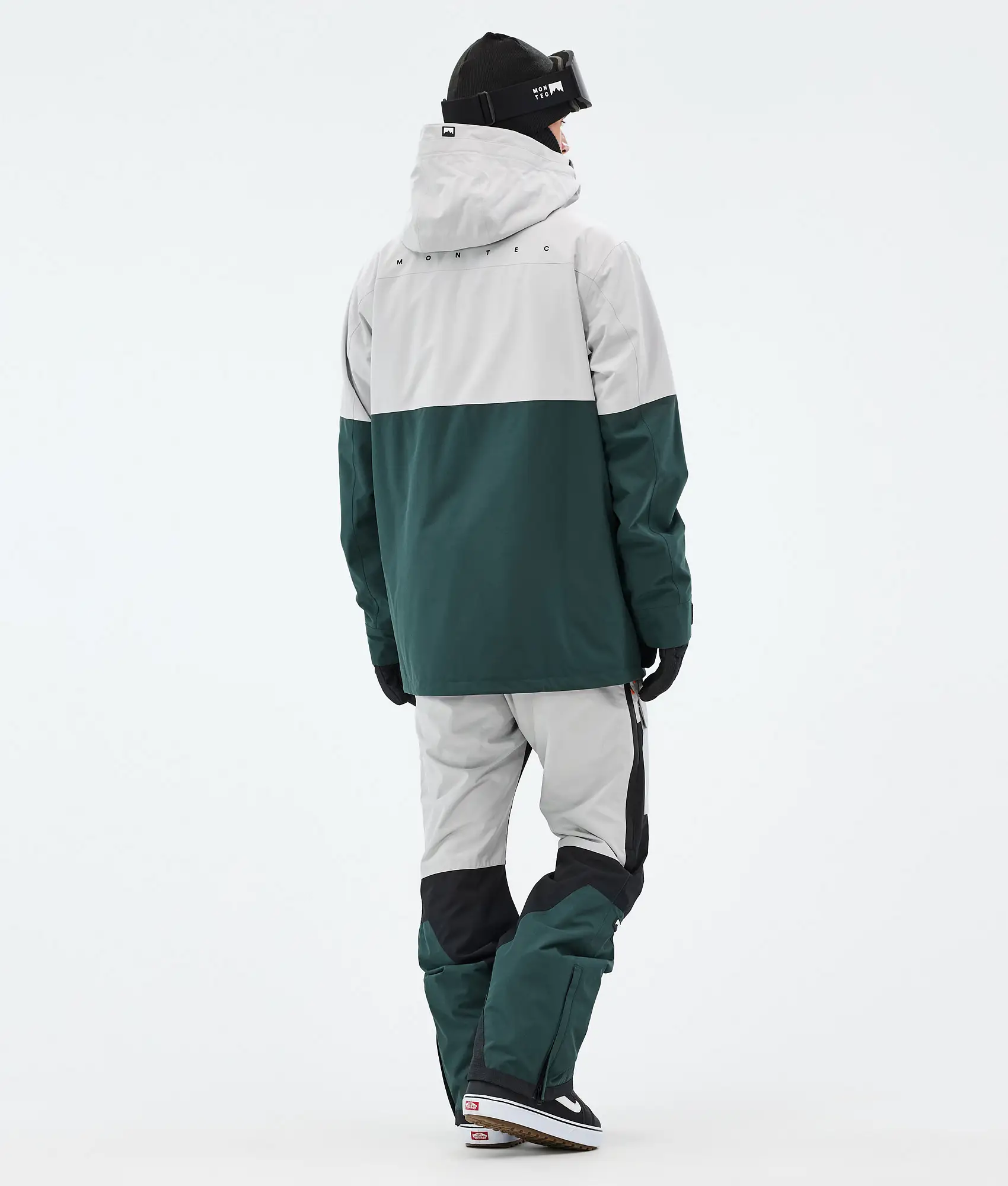 Doom Snowboard Jacket Men Light Grey/Black/Dark Atlantic