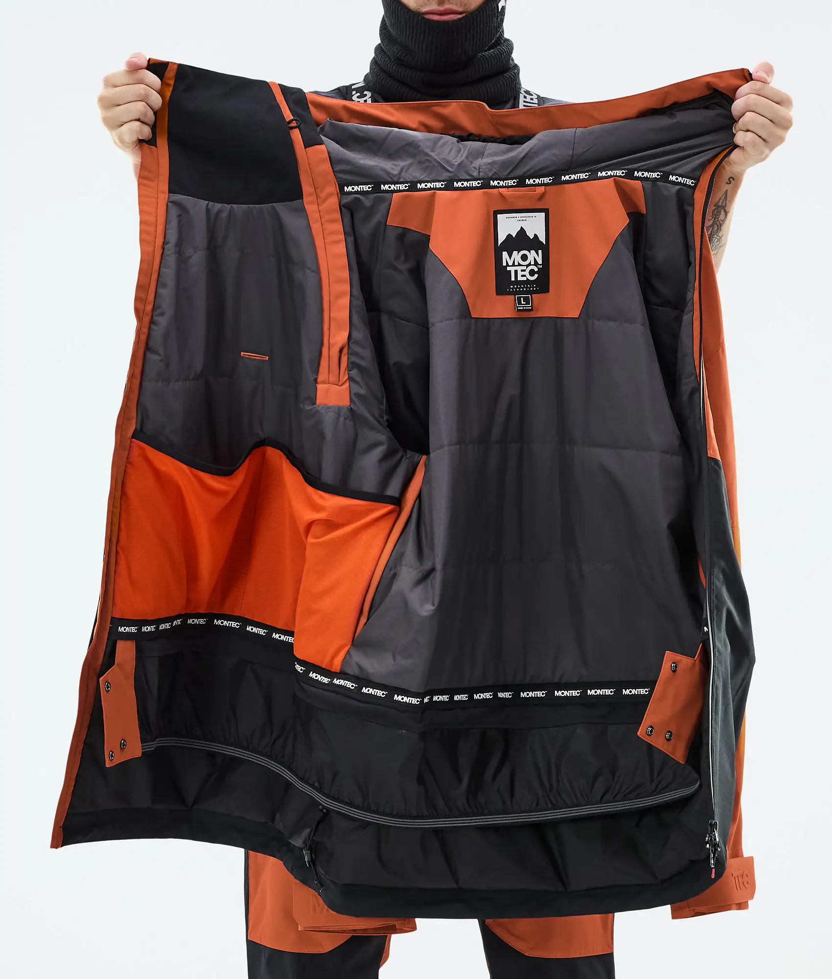 Doom Snowboard Jacket Men Burned Orange/Black