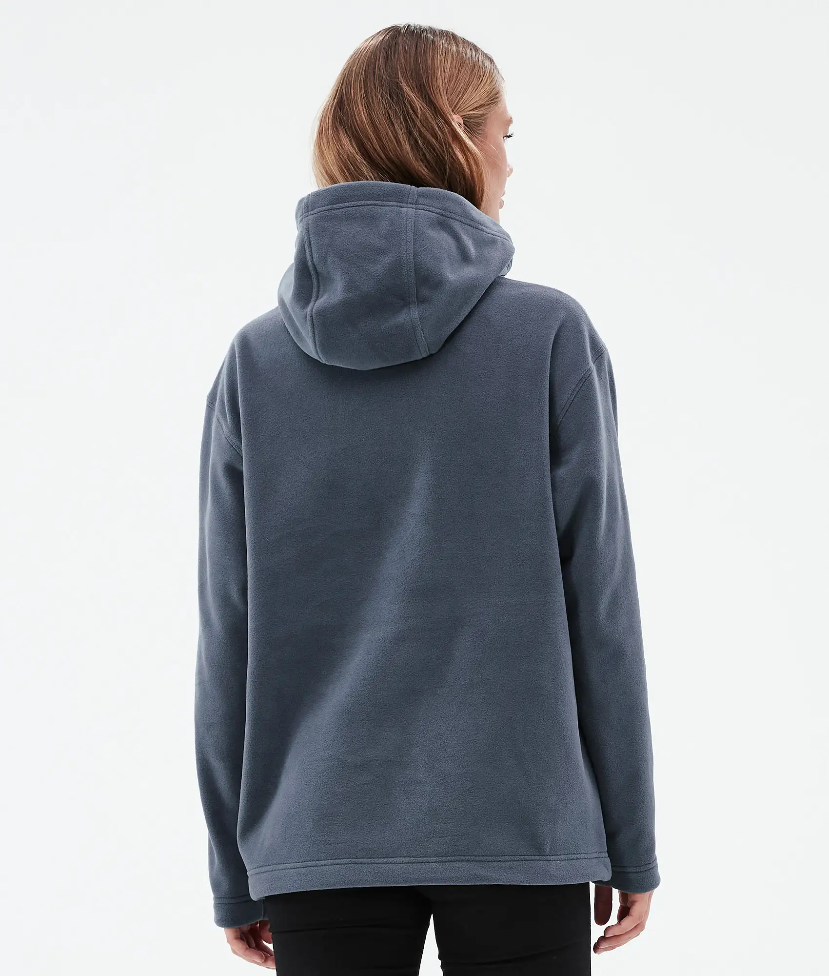 Delta W Fleece Hoodie Women Metal Blue