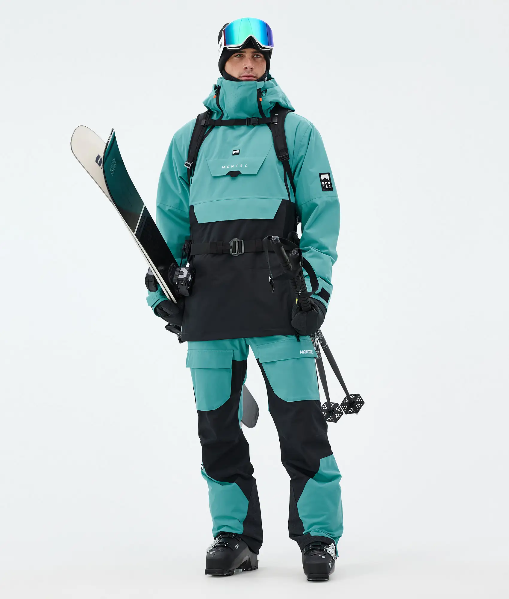 Doom Ski Jacket Men Turquoise/Black