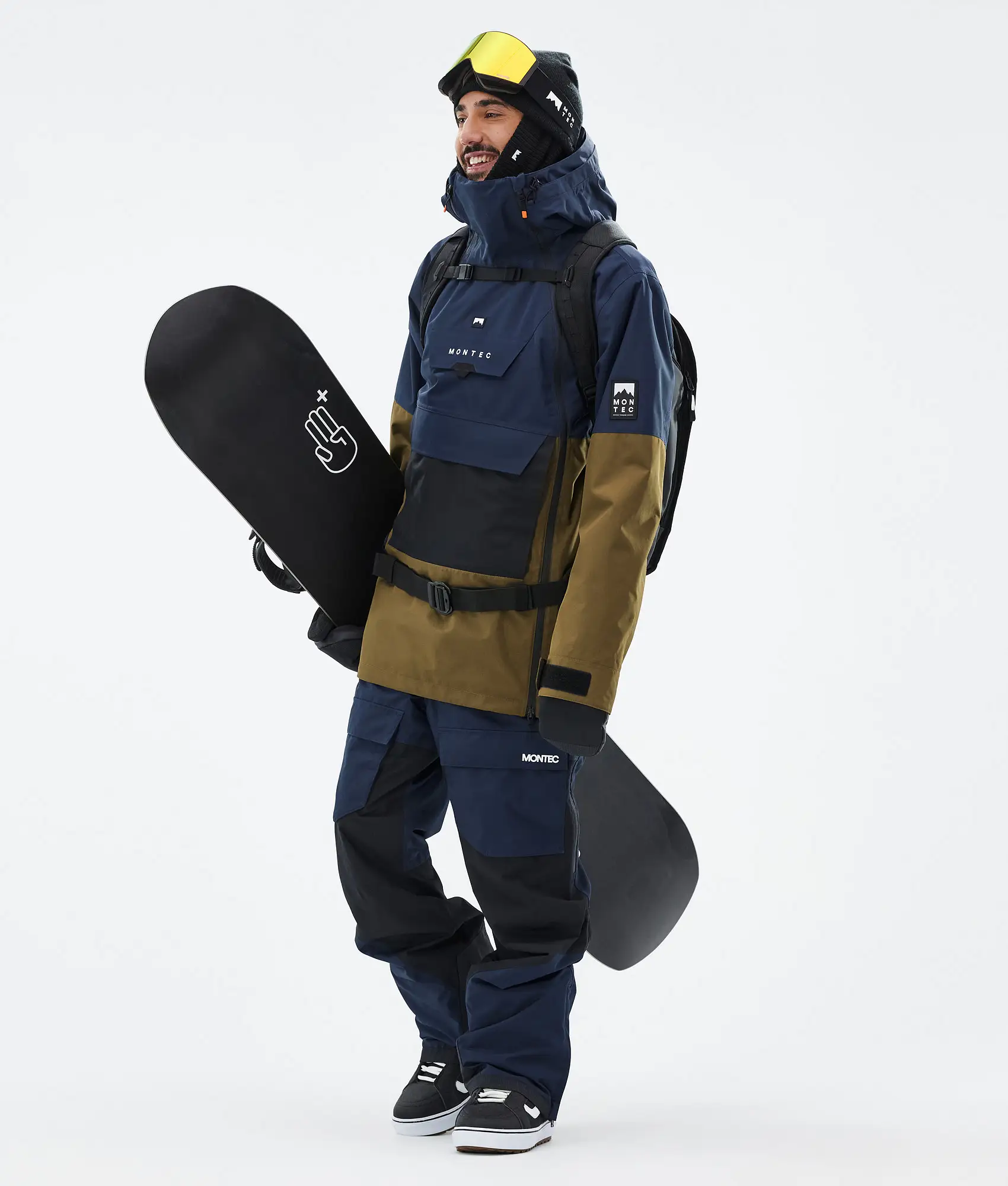 Doom Snowboard Jacket Men Dark Blue/Black/Fatigue Renewed