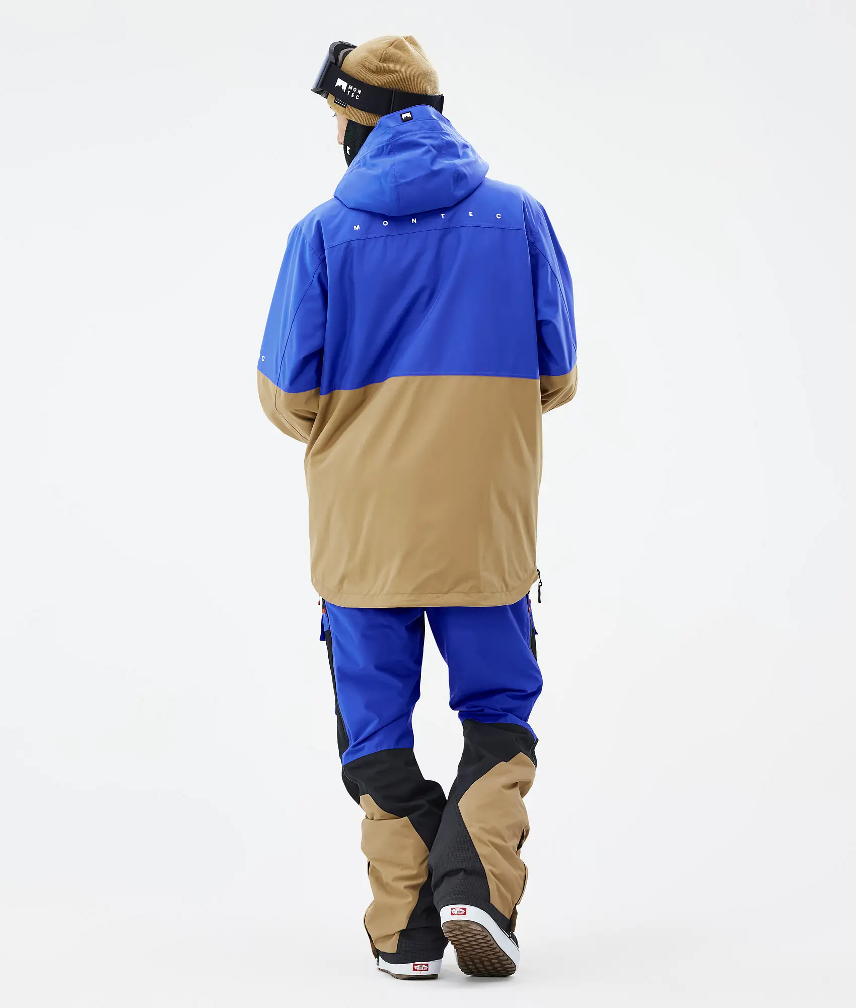 Dune Snowboard Jacket Men Cobalt Blue/Back/Gold