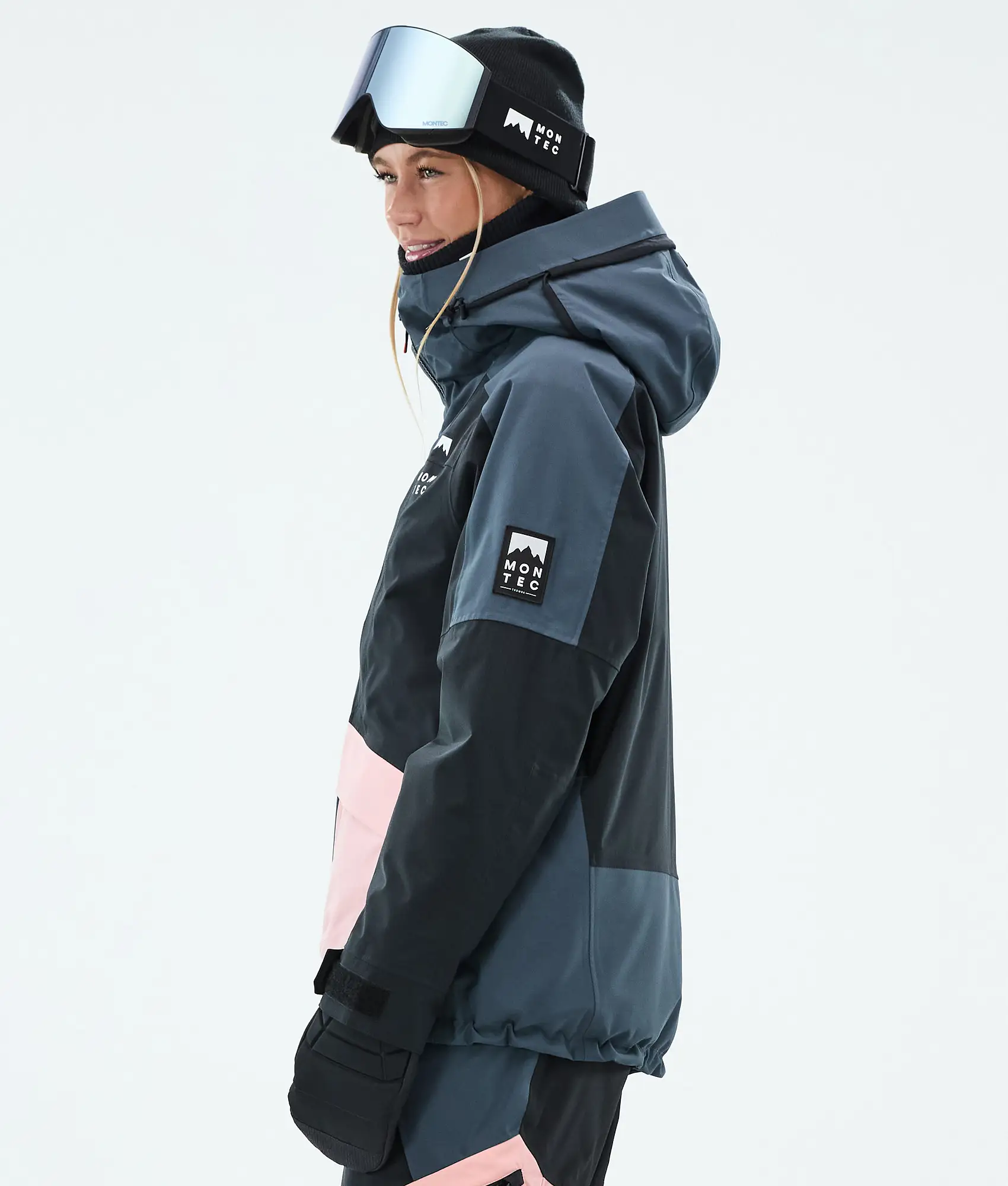 Morpheus W Ski Jacket Women Metal Blue/Black/Soft Pink