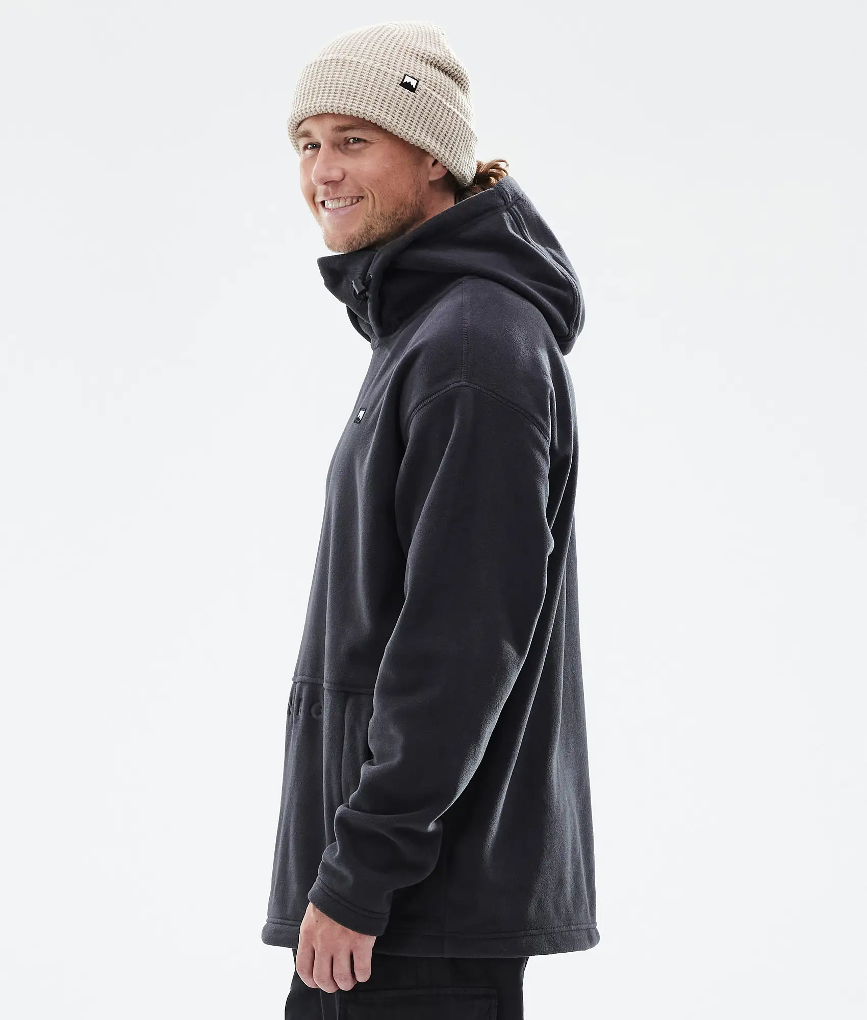 Delta Fleece Hoodie Men Black