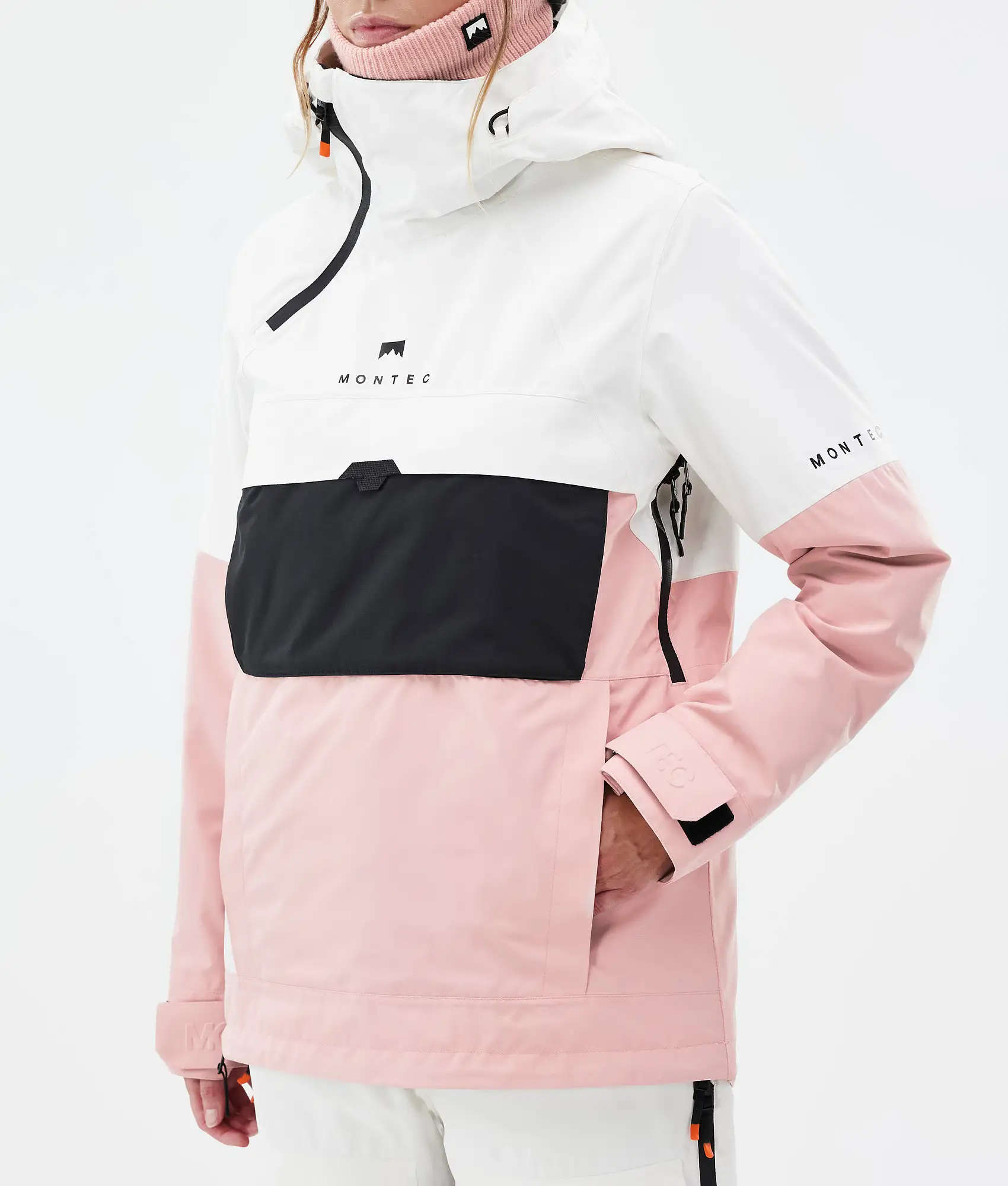 Dune W Snowboard Jacket Women Old White/Black/Soft Pink