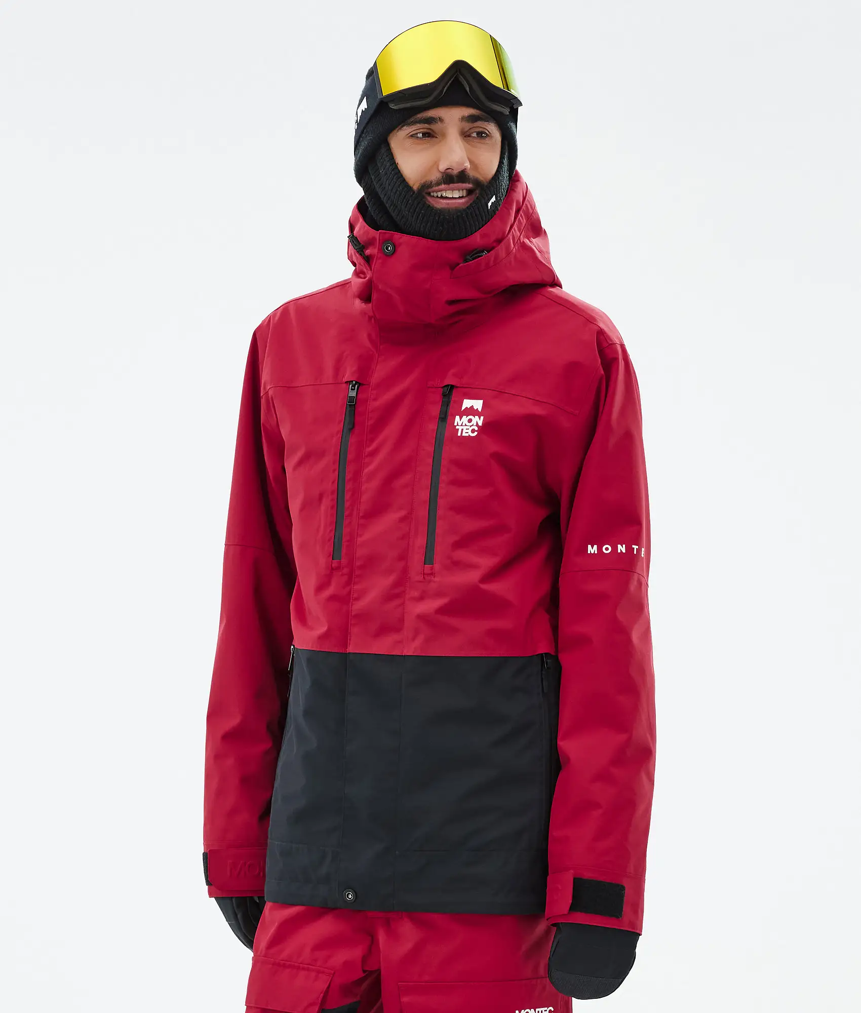 Fawk Snowboard Jacket Men Deep Red/Black Renewed