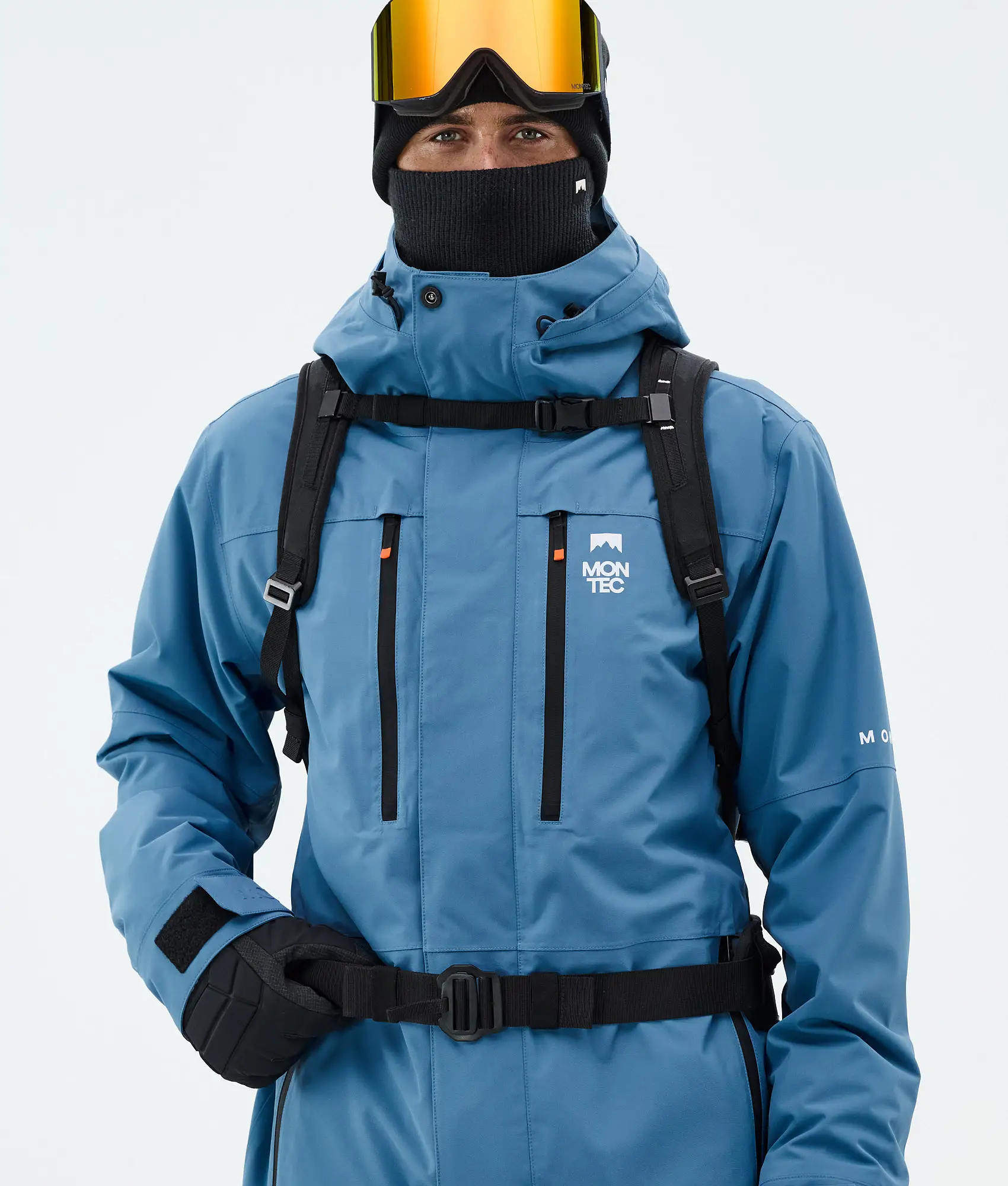 Fawk Ski Jacket Men Blue Steel