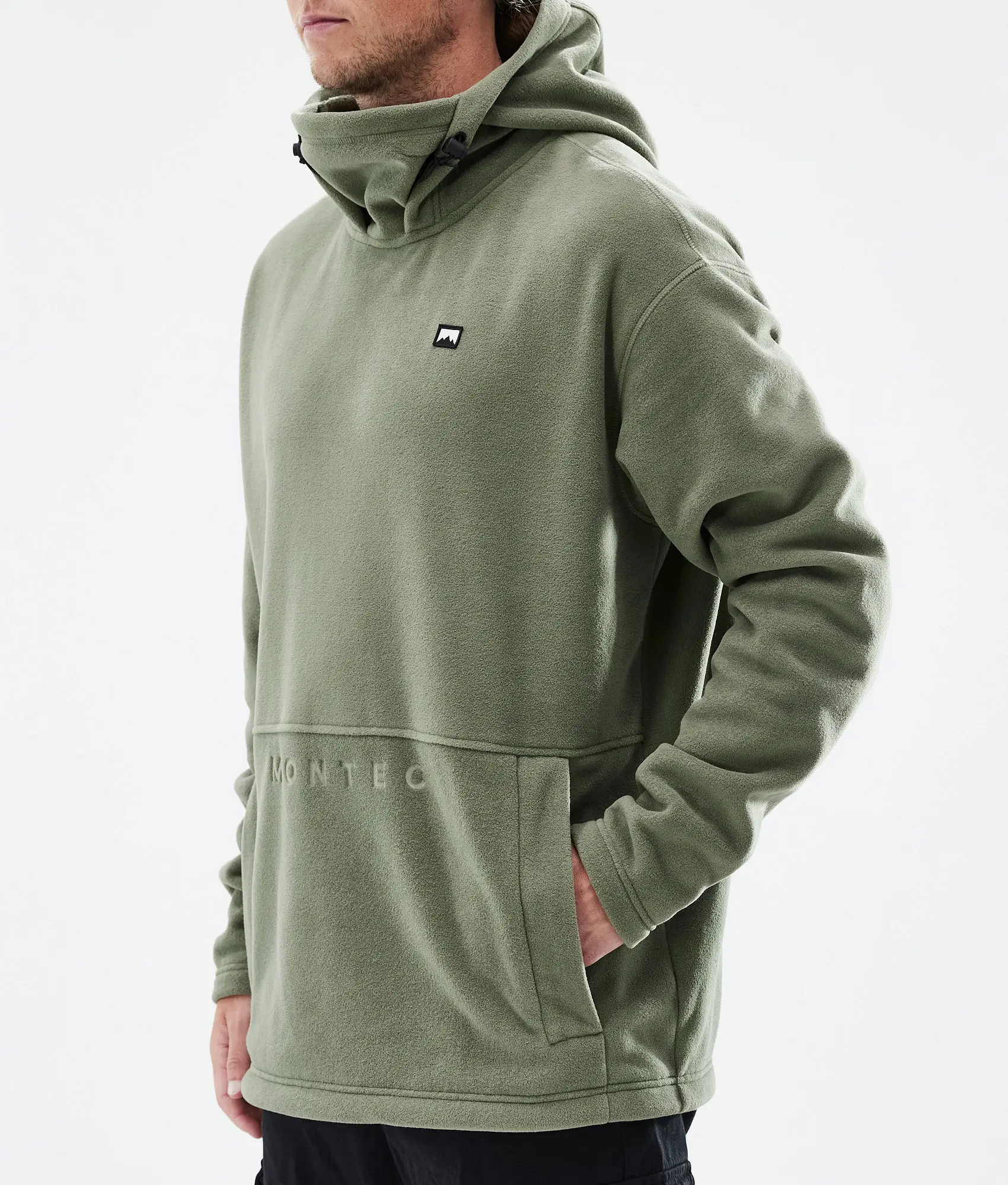 Delta Fleece Hoodie Men Greenish