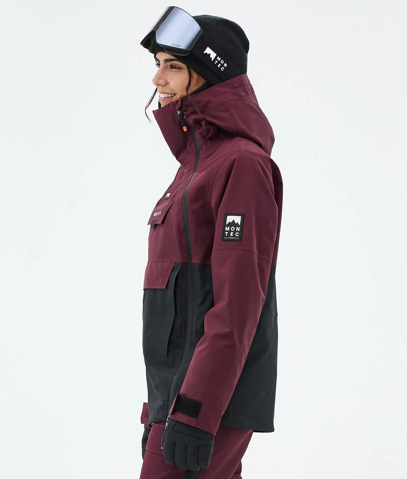 Doom W Ski Jacket Women Burgundy/Black