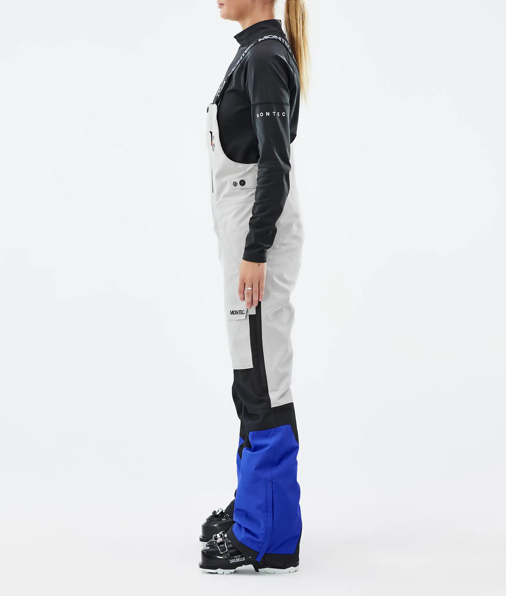 Fawk W Ski Pants Women Light Grey/Black/Cobalt Blue