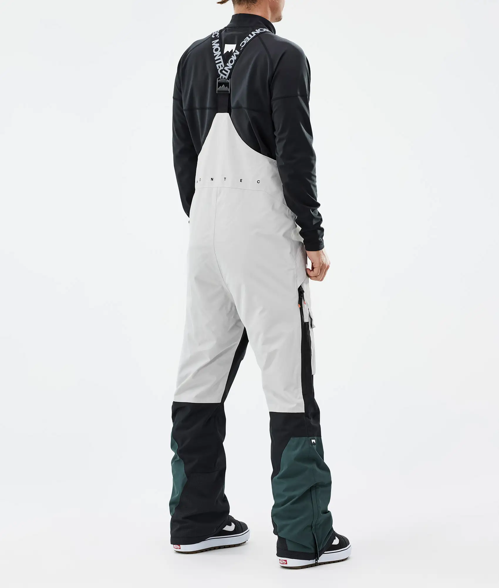 Fawk Snowboard Pants Men Light Grey/Black/Dark Atlantic