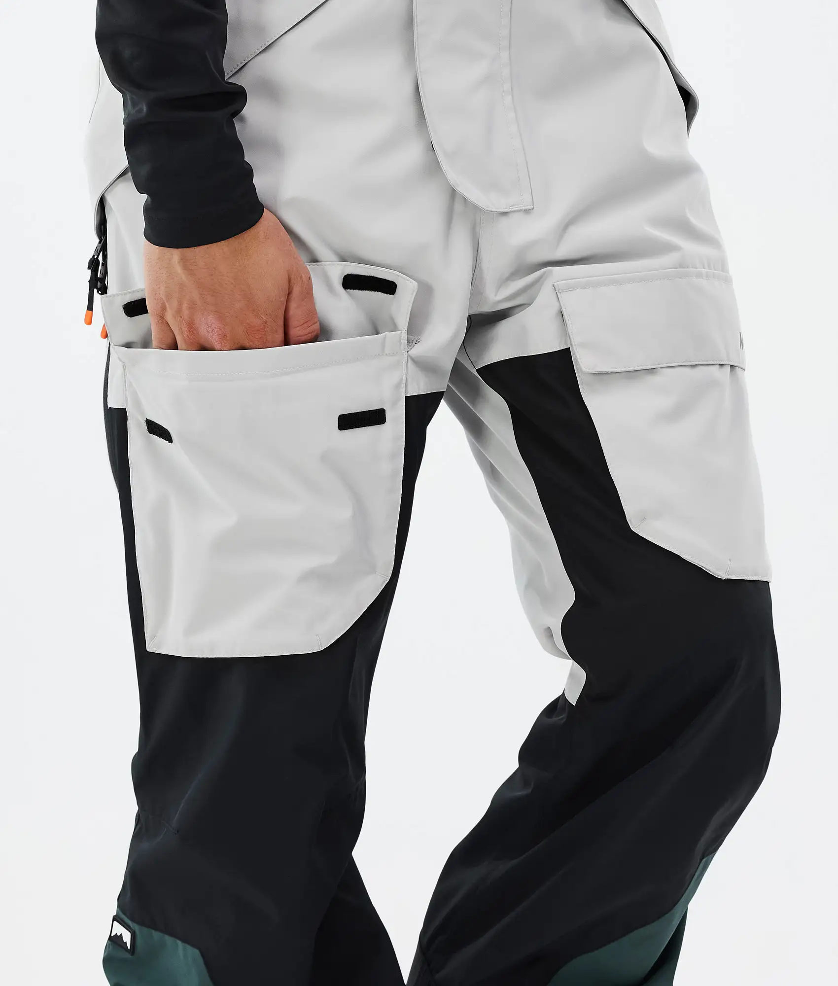 Fawk Ski Pants Men Light Grey/Black/Dark Atlantic