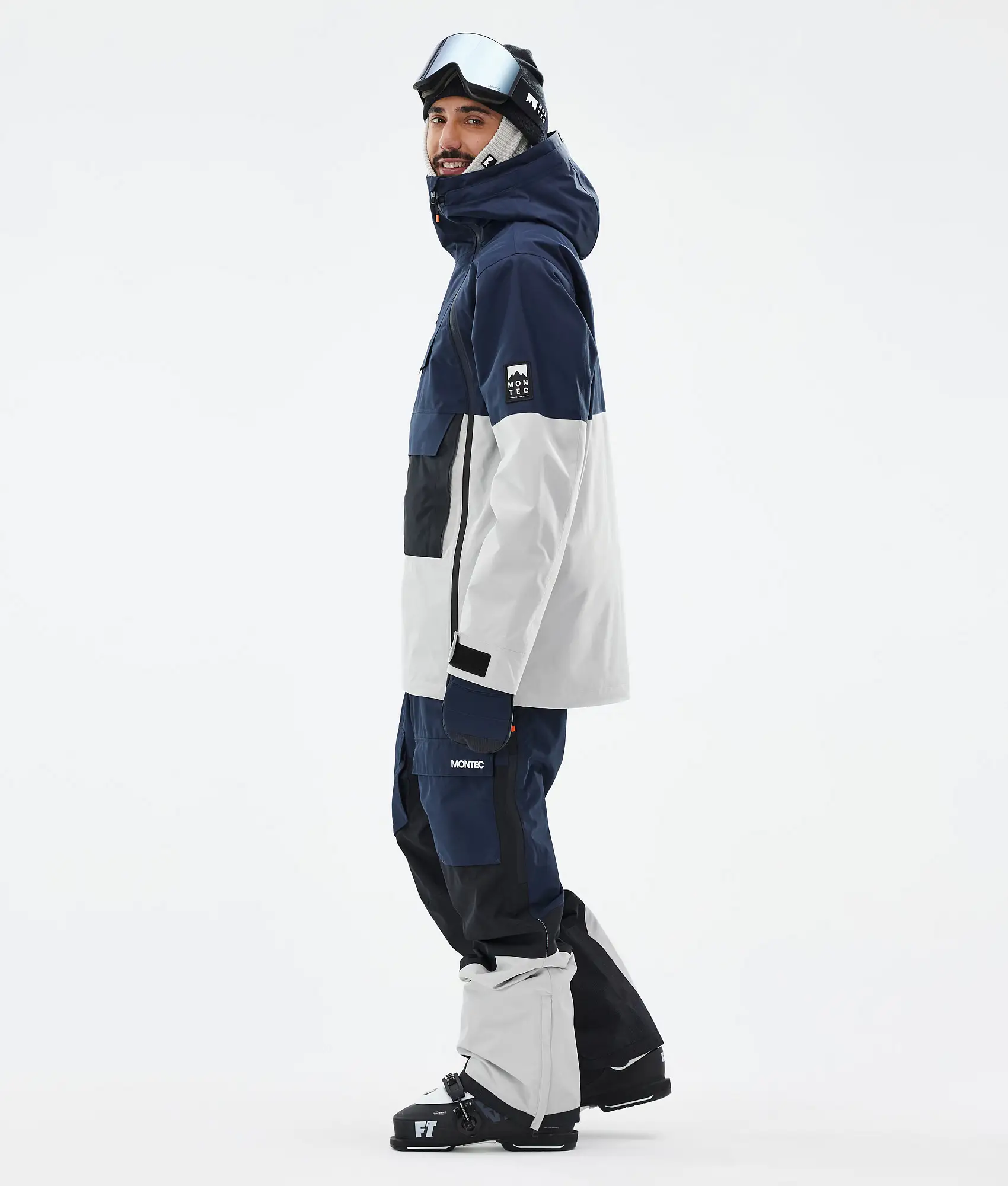 Doom Ski Jacket Men Dark Blue/Black/Light Grey