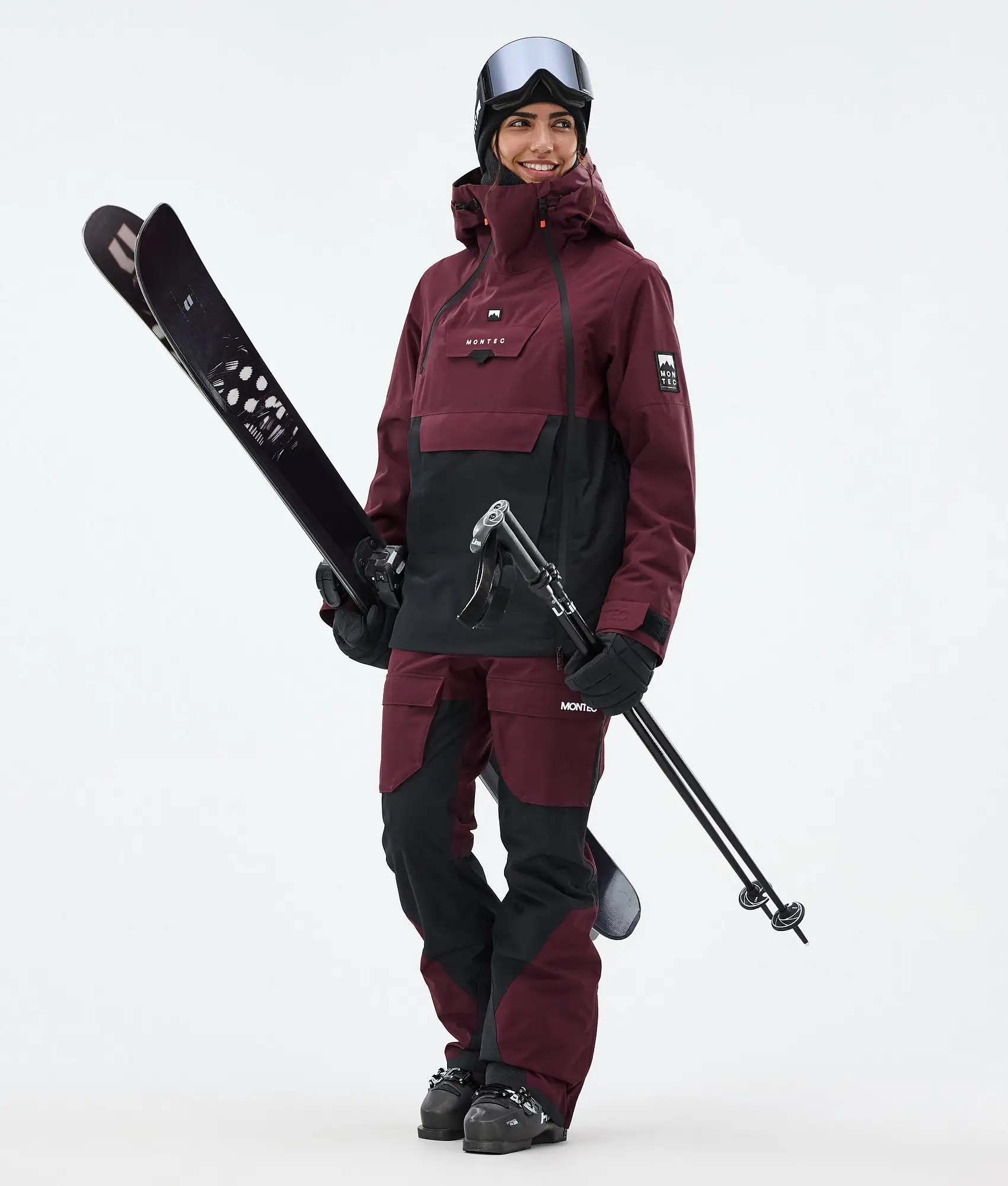 Doom W Ski Jacket Women Burgundy/Black