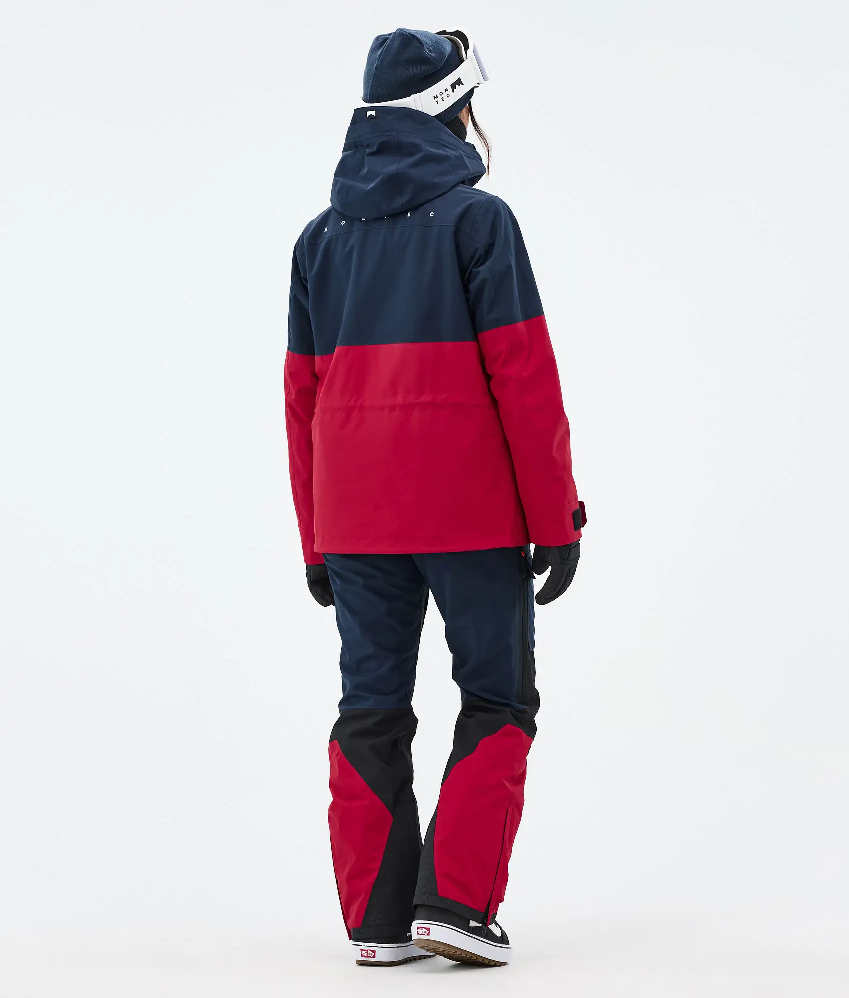 Doom W Snowboard Jacket Women Dark Blue/Black/Deep Red