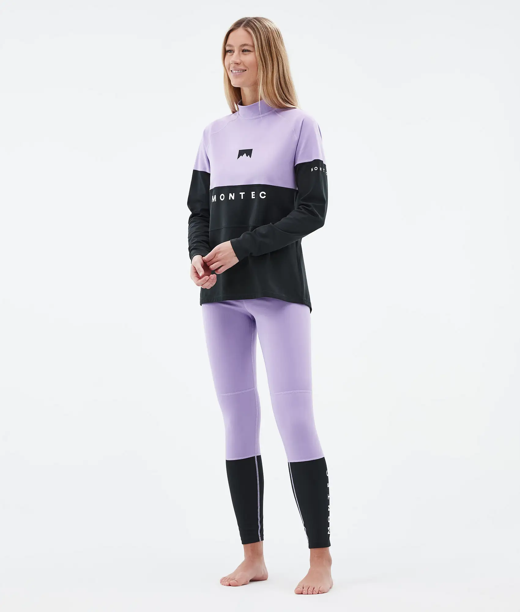 Alpha W Base Layer Pant Women Faded Violet/Black
